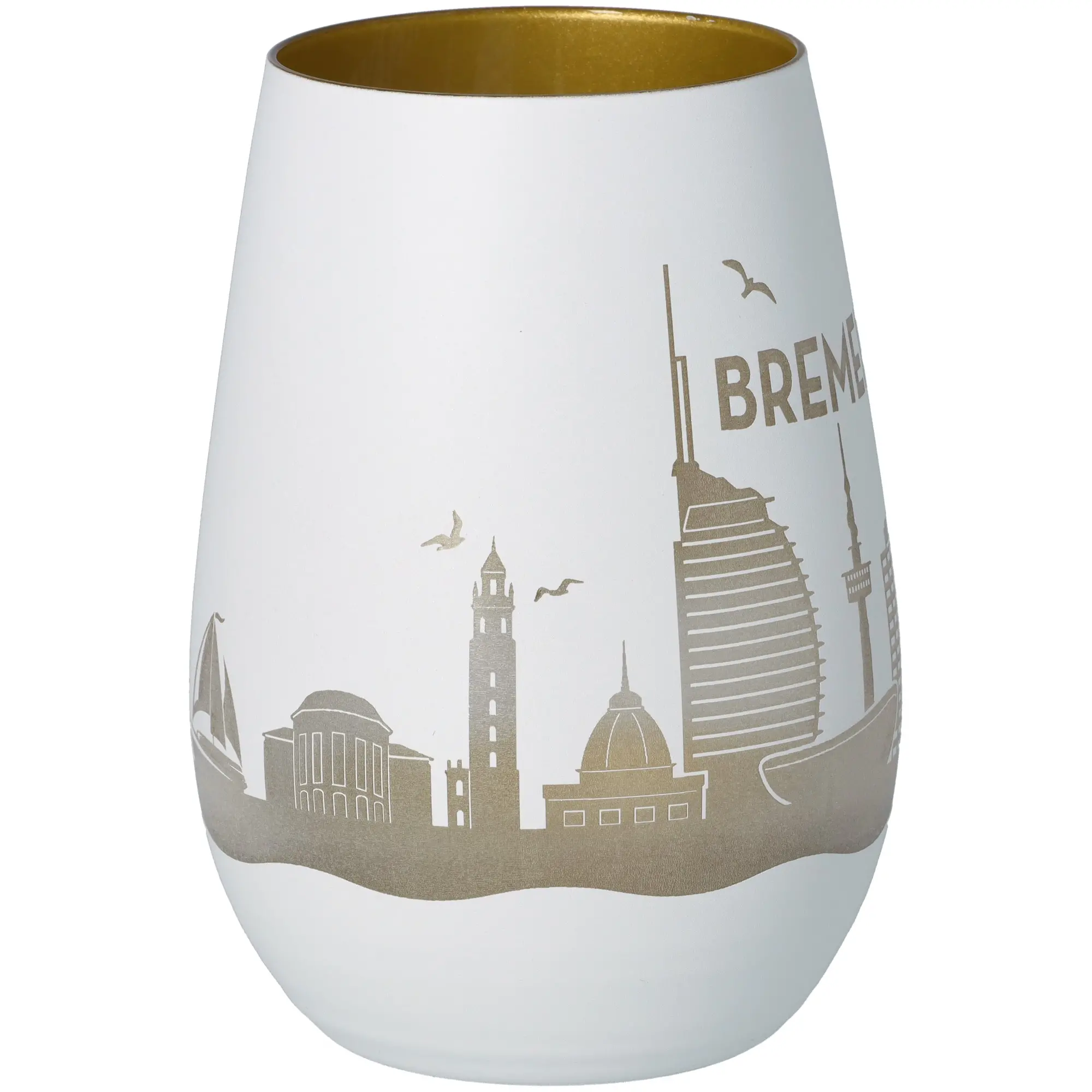 Windlicht Skyline Bremerhaven