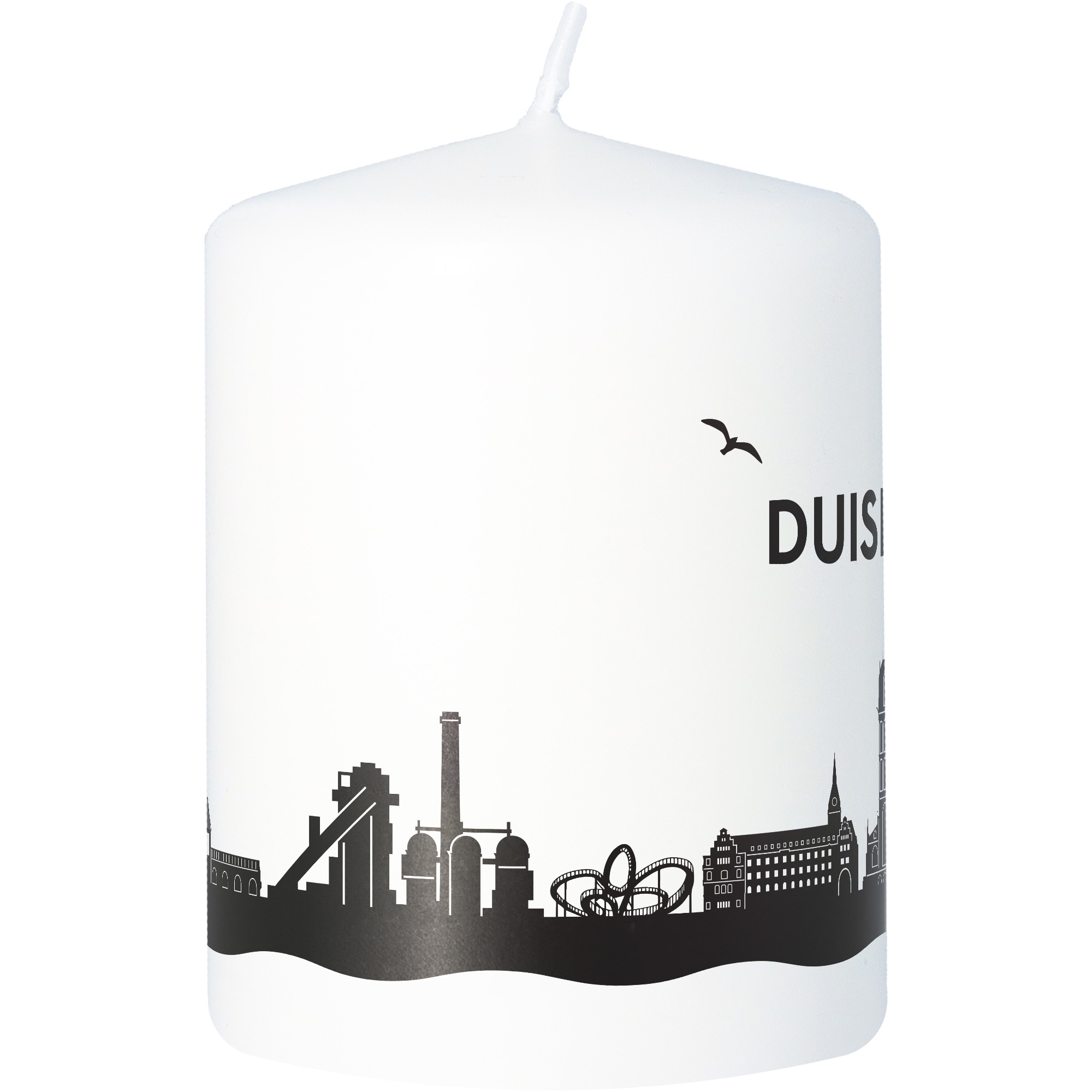 Stumpenkerze Skyline Duisburg Stumpenkerze Skyline Duisburg