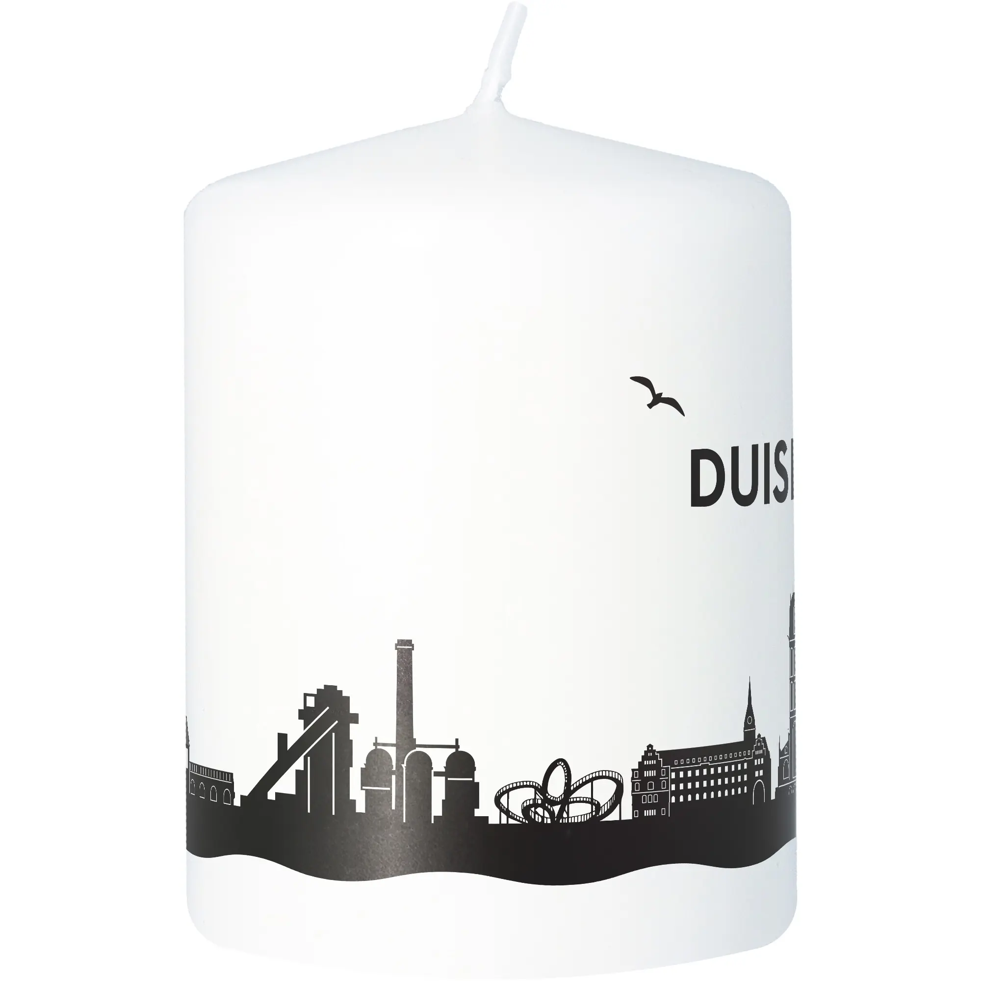 Stumpenkerze Skyline Duisburg