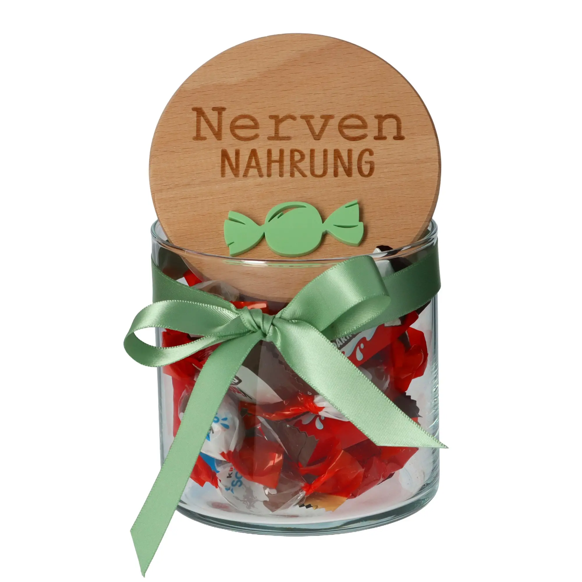 Geschenkglas "Nervennahrung" Pastel Mint