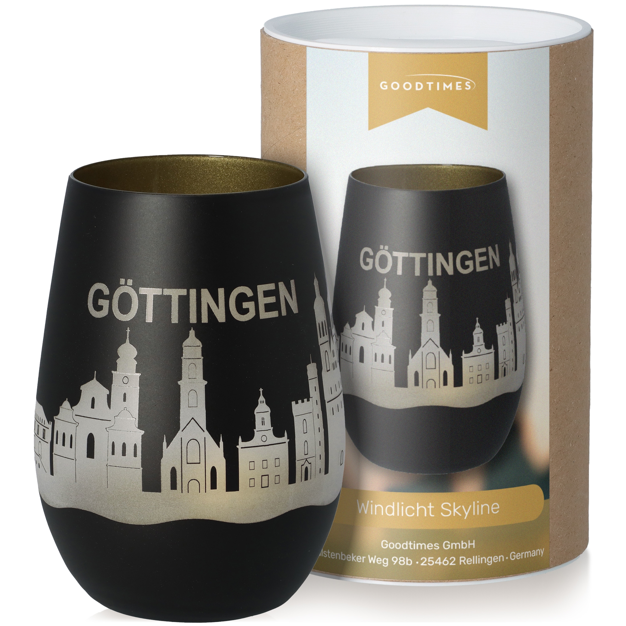 Windlicht Skyline Göttingen Töpferei, Krug