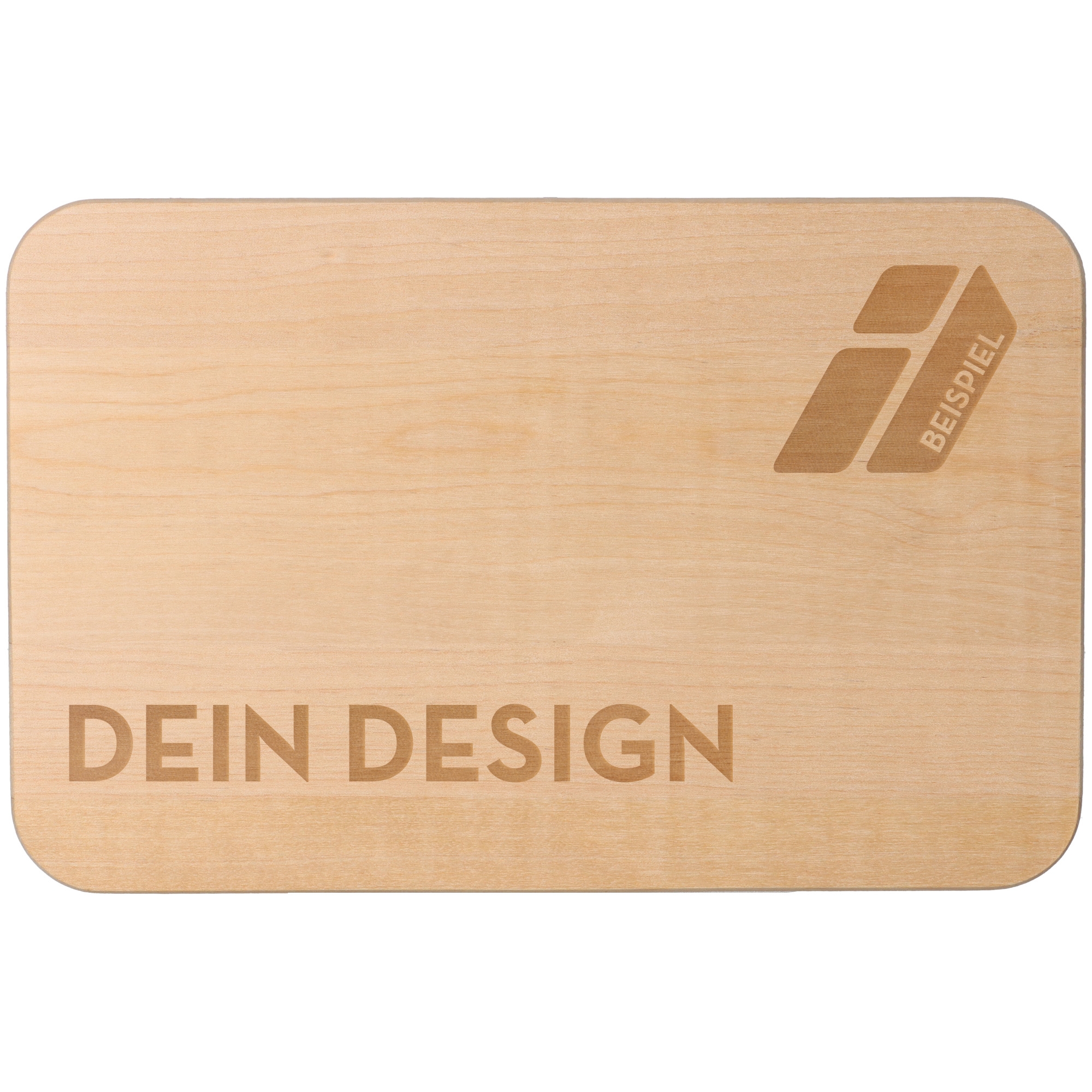 Frühstücksbrett Dein Design Holz, Sperrholz, Matte