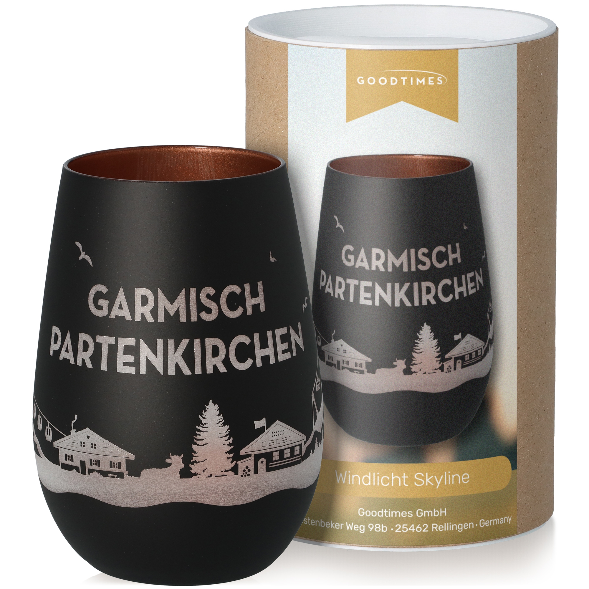 Windlicht Skyline Garmisch-Partenkirchen Krug, Töpferei, Tasse