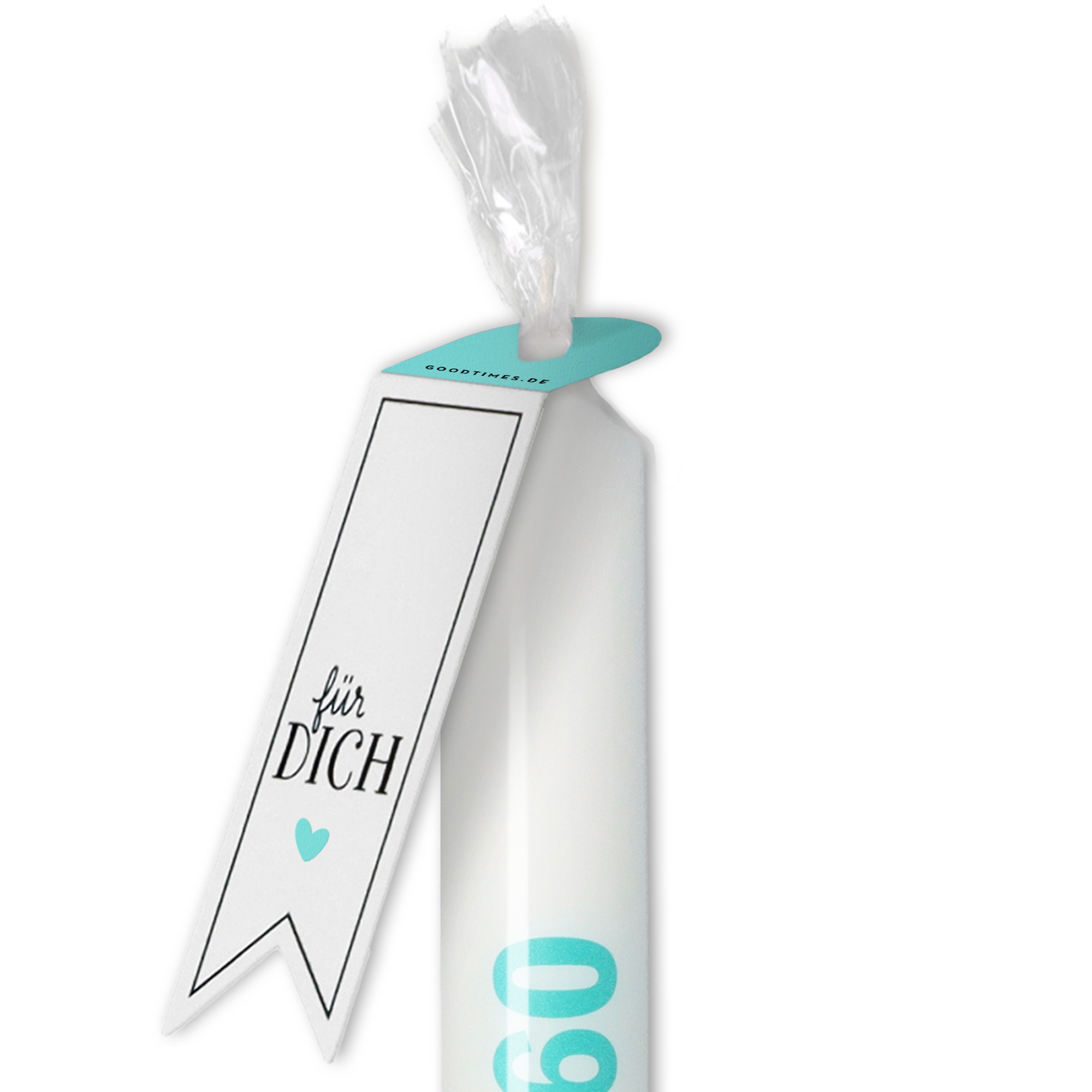 Stabkerze "Runde 60" Türkis Stabkerze "Runde 60" Türkis