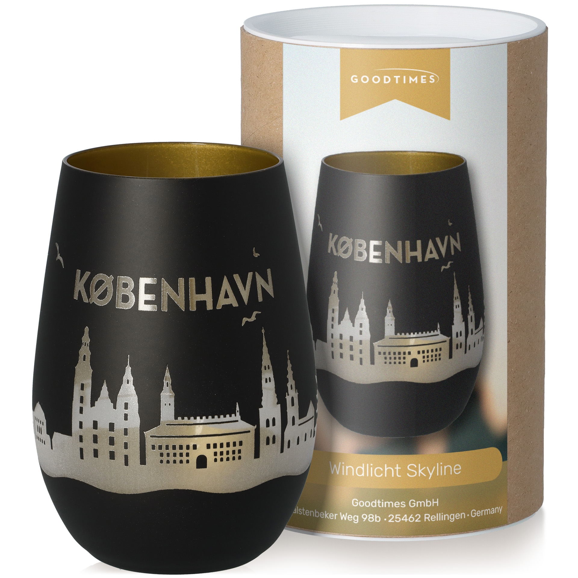 Windlicht Skyline Kopenhagen Töpferei, Tasse, Krug