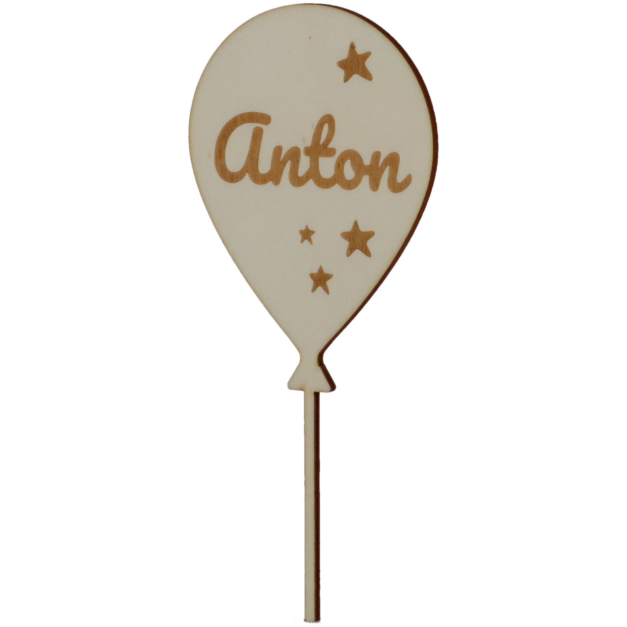 Cake Topper Ballon mit Sternen