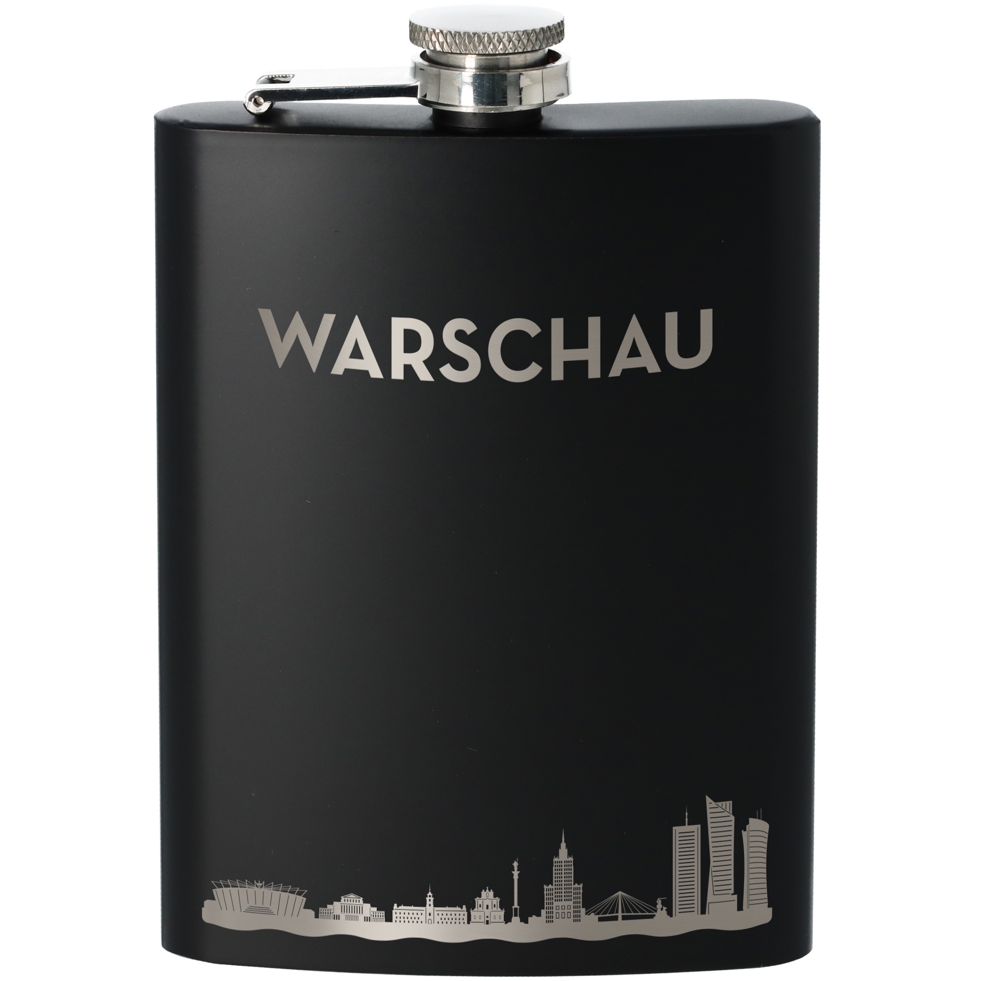 Flasche, Flachmann, Schwarz, Skyscapes, Städtische Silhouette