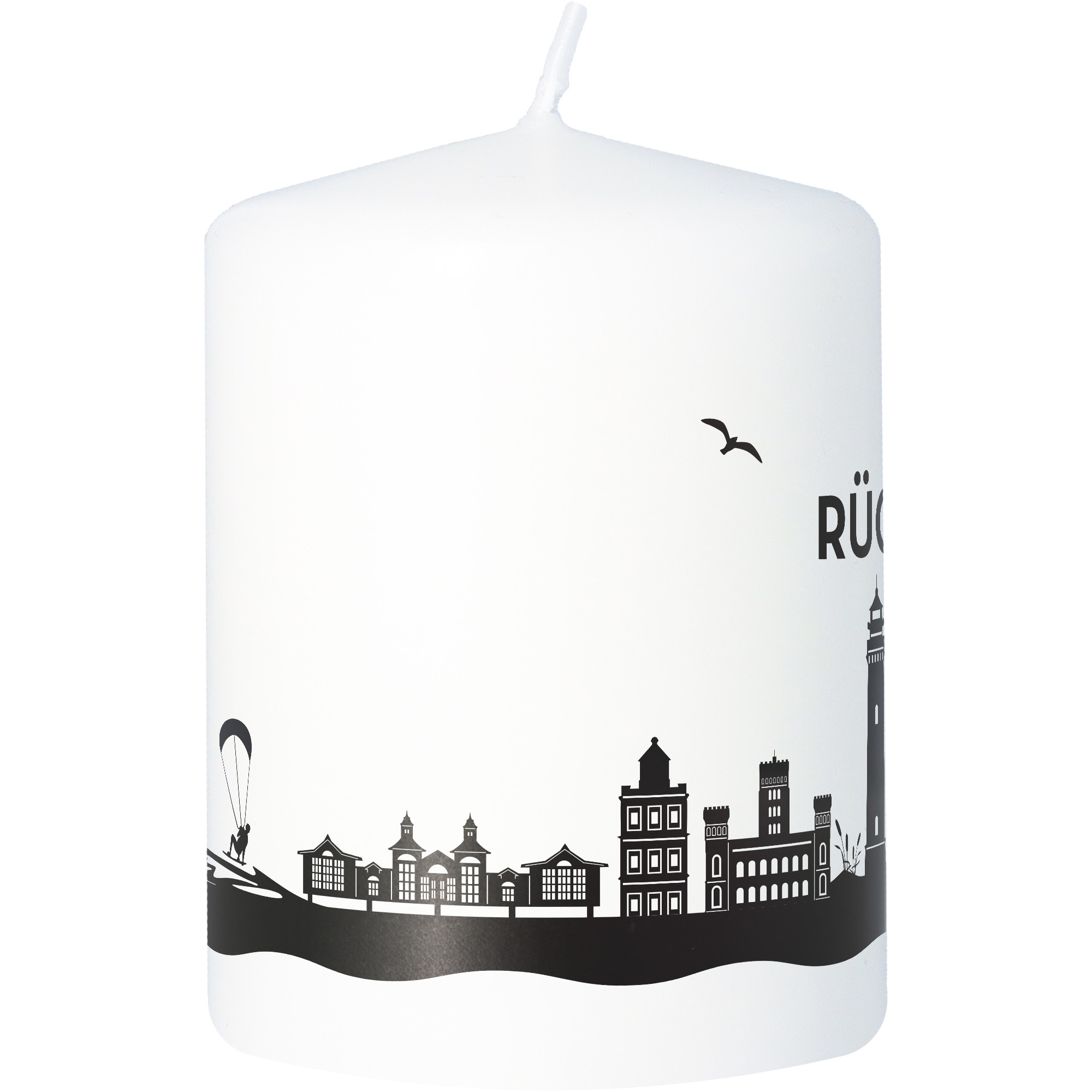 Stumpenkerze Skyline Rügen Stumpenkerze Skyline Rügen