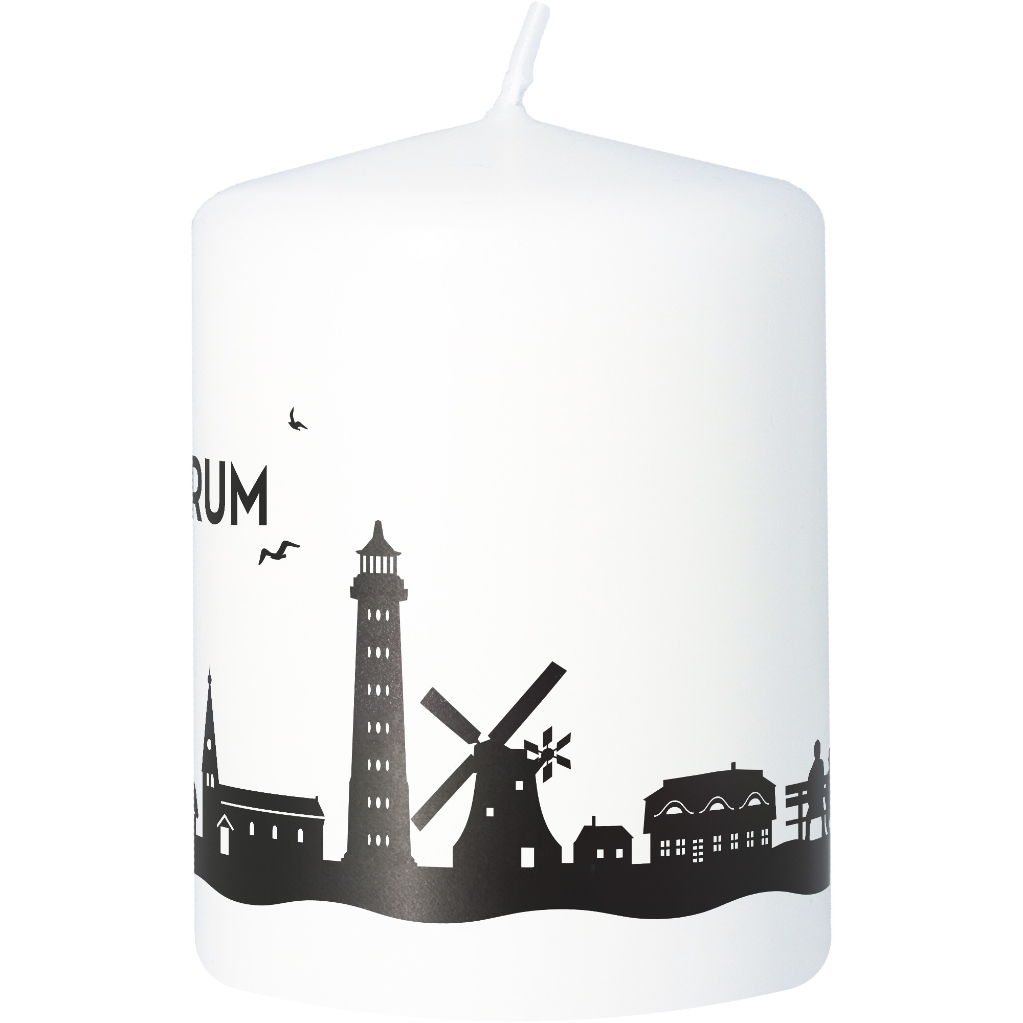 Stumpenkerze Skyline Amrum Stumpenkerze Skyline Amrum