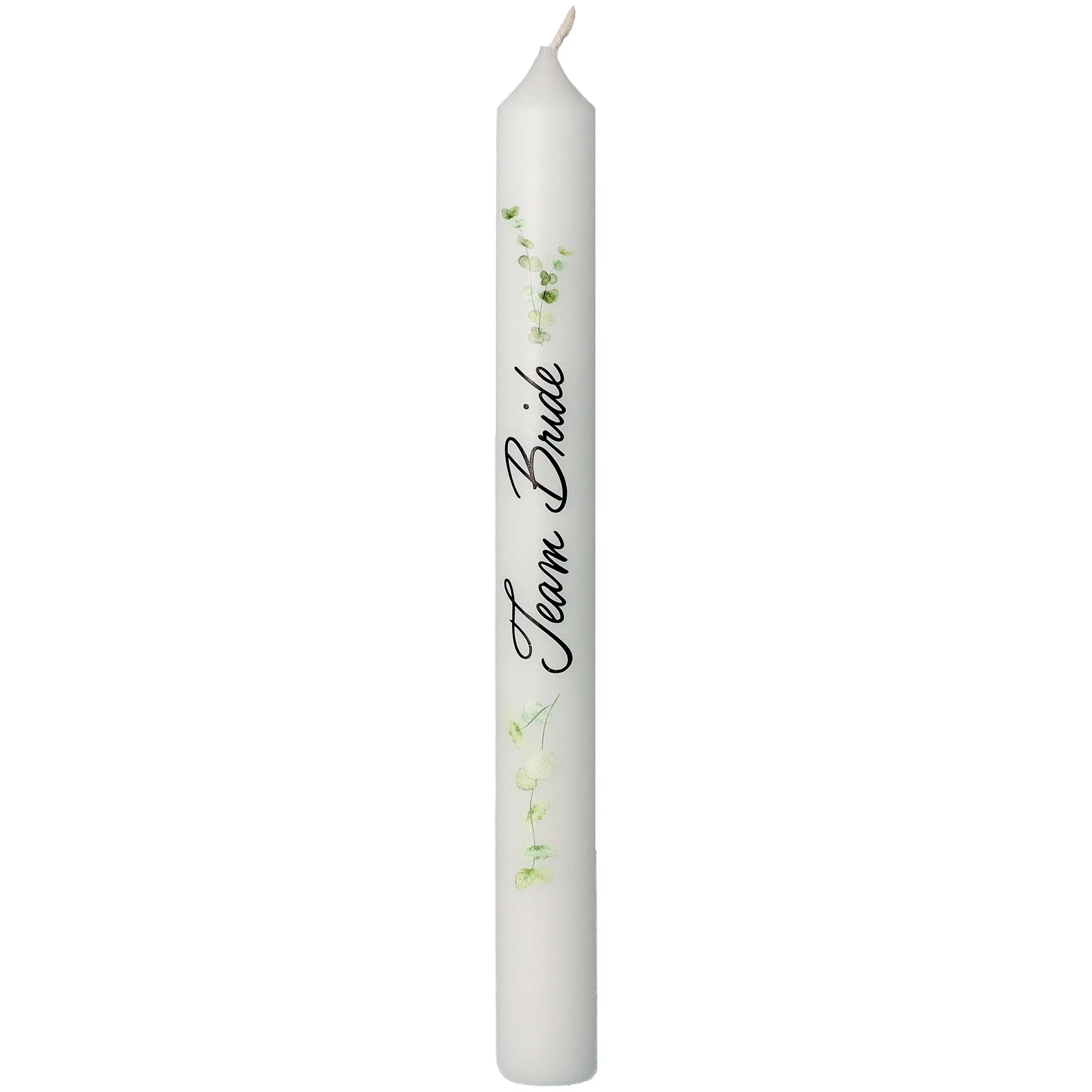 Stabkerze Eukalyptus "Team Bride"