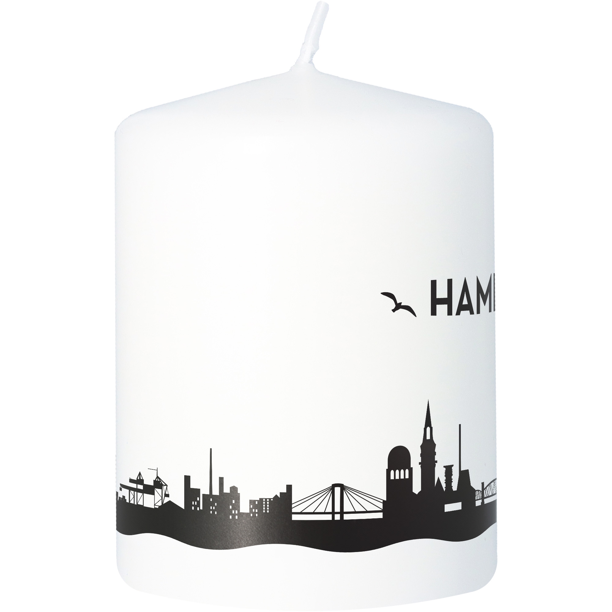 Stumpenkerze Skyline Hamburg Stumpenkerze Skyline Hamburg