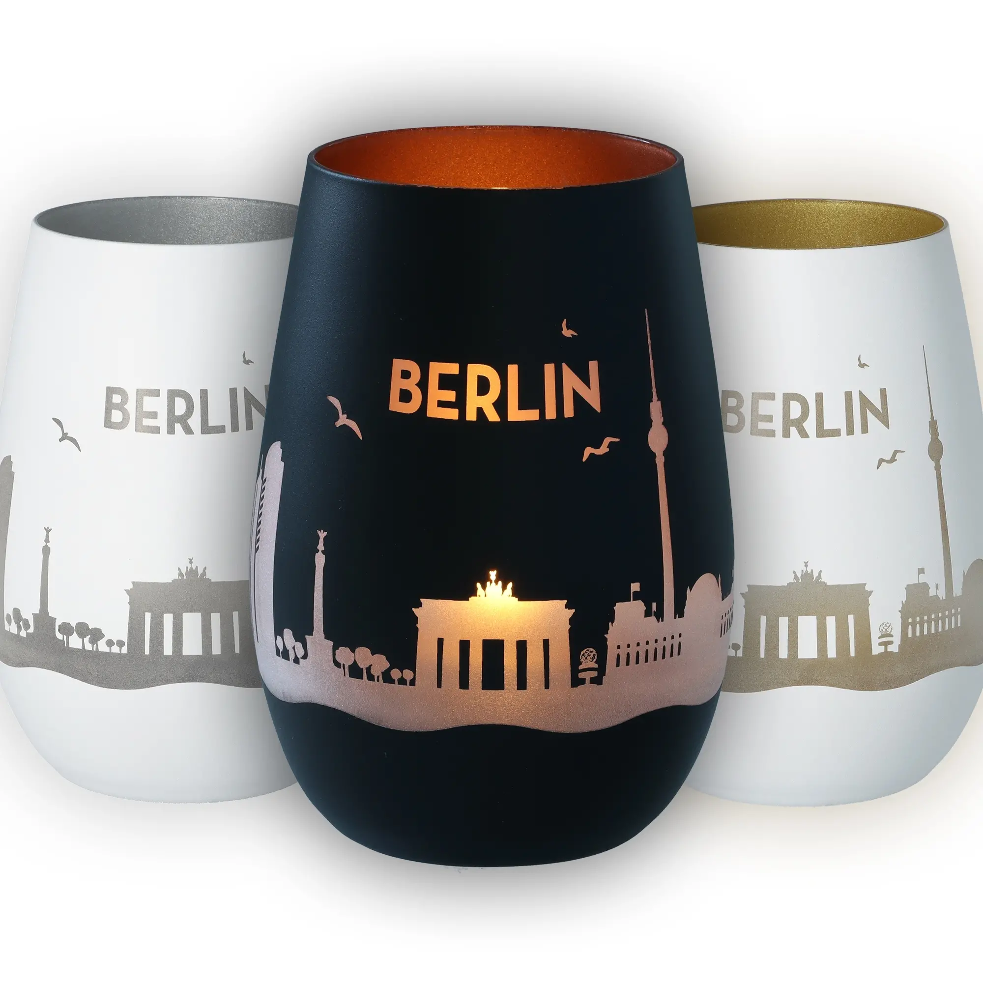 Berlin, Glas, Stadtsilhouette, Becher, Urban