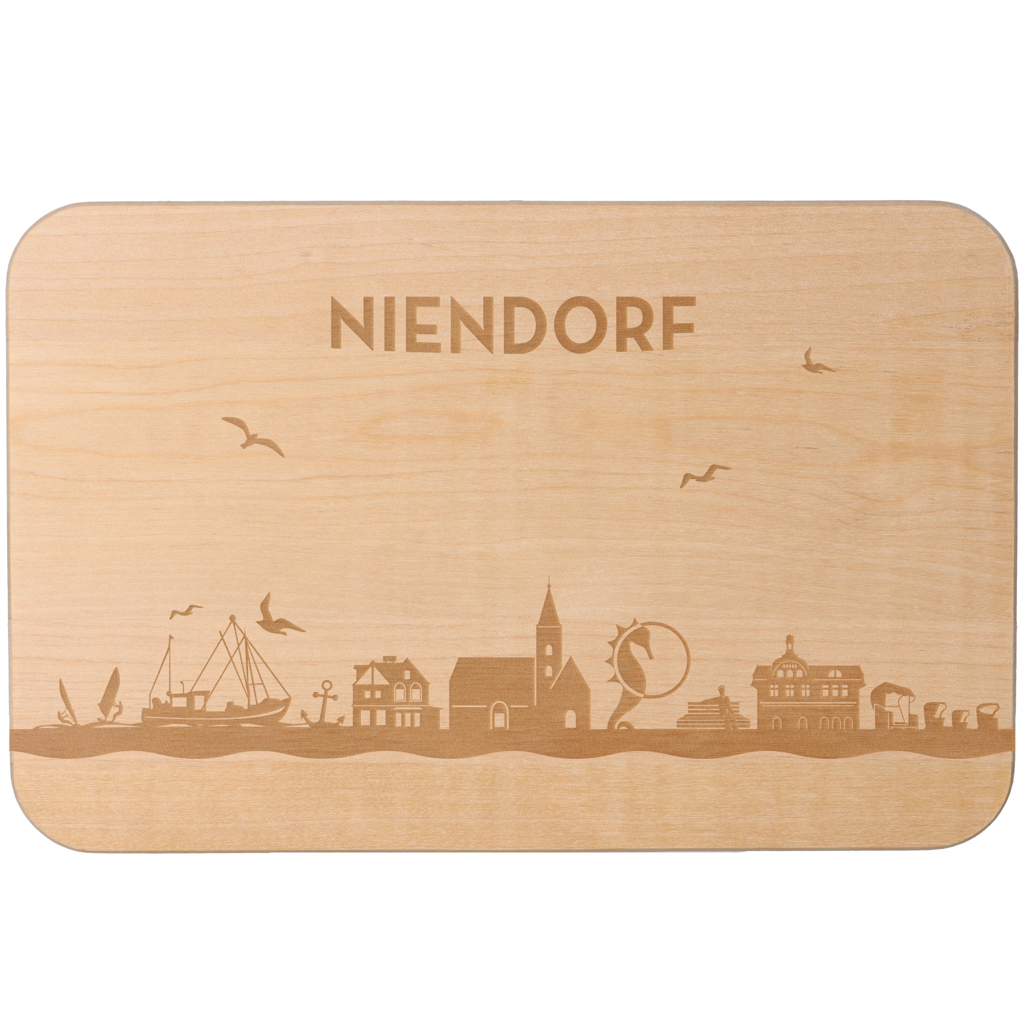 Frühstücksbrett Skyline Niendorf
