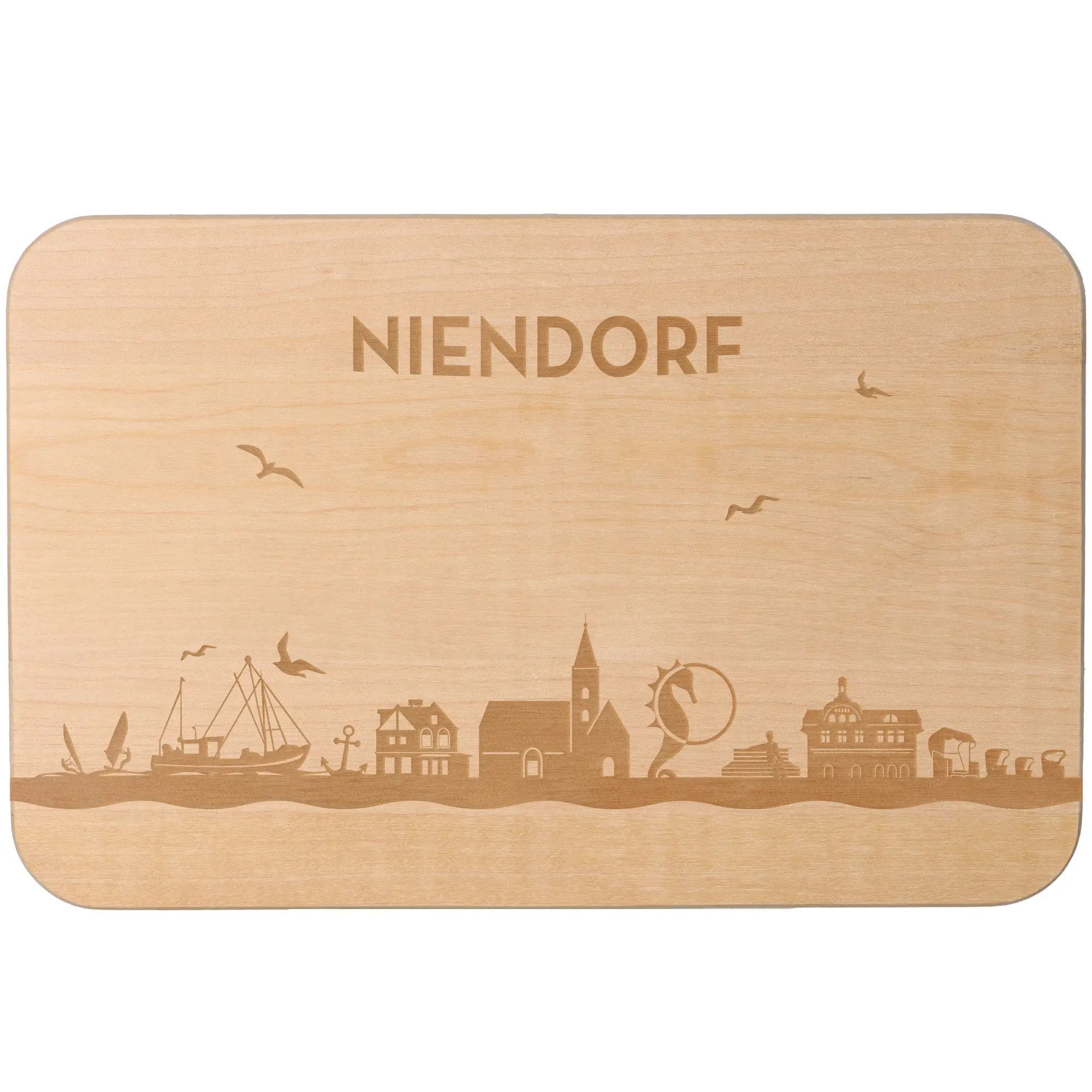 Frühstücksbrett Skyline Niendorf