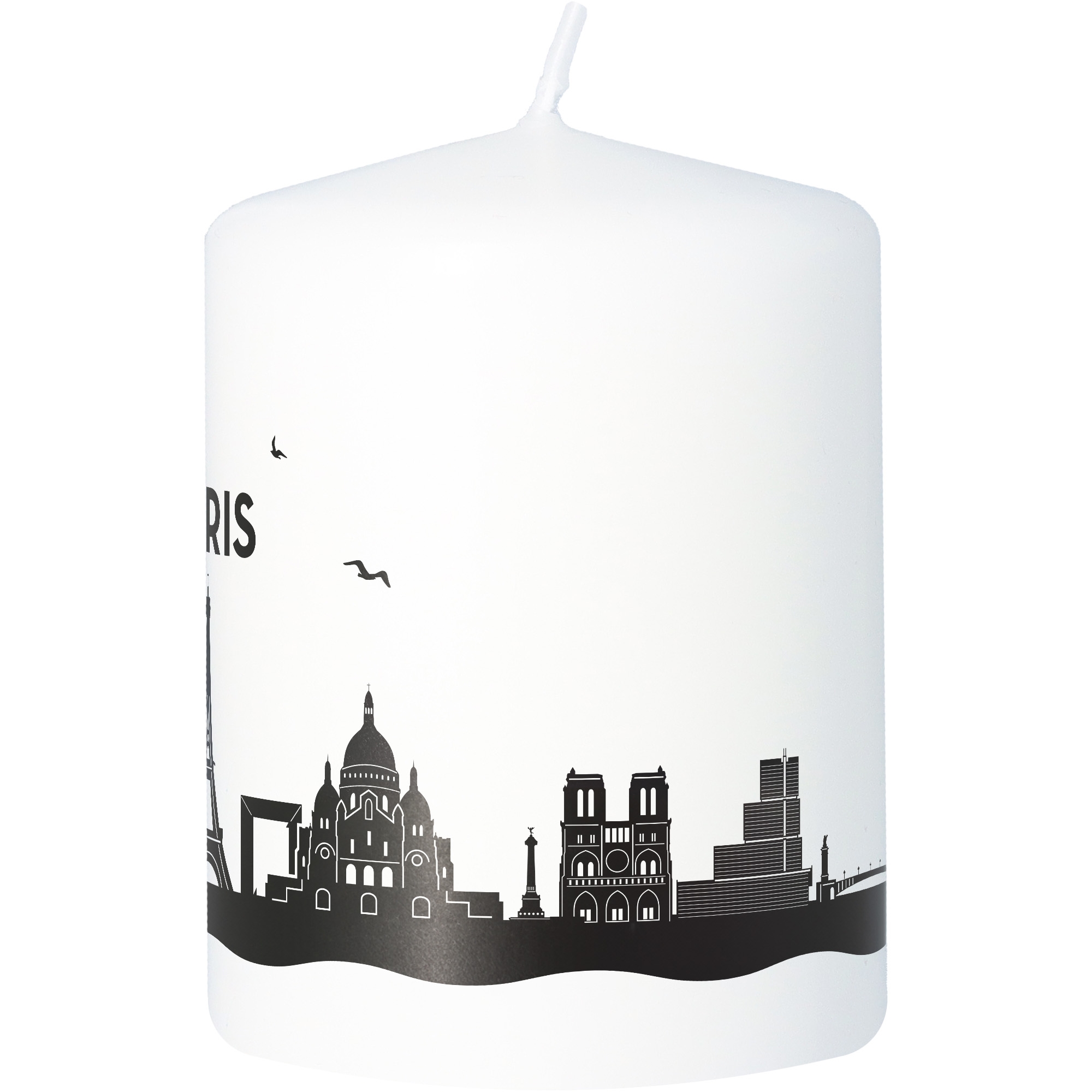 Stumpenkerze Skyline Paris Tier, Vogel