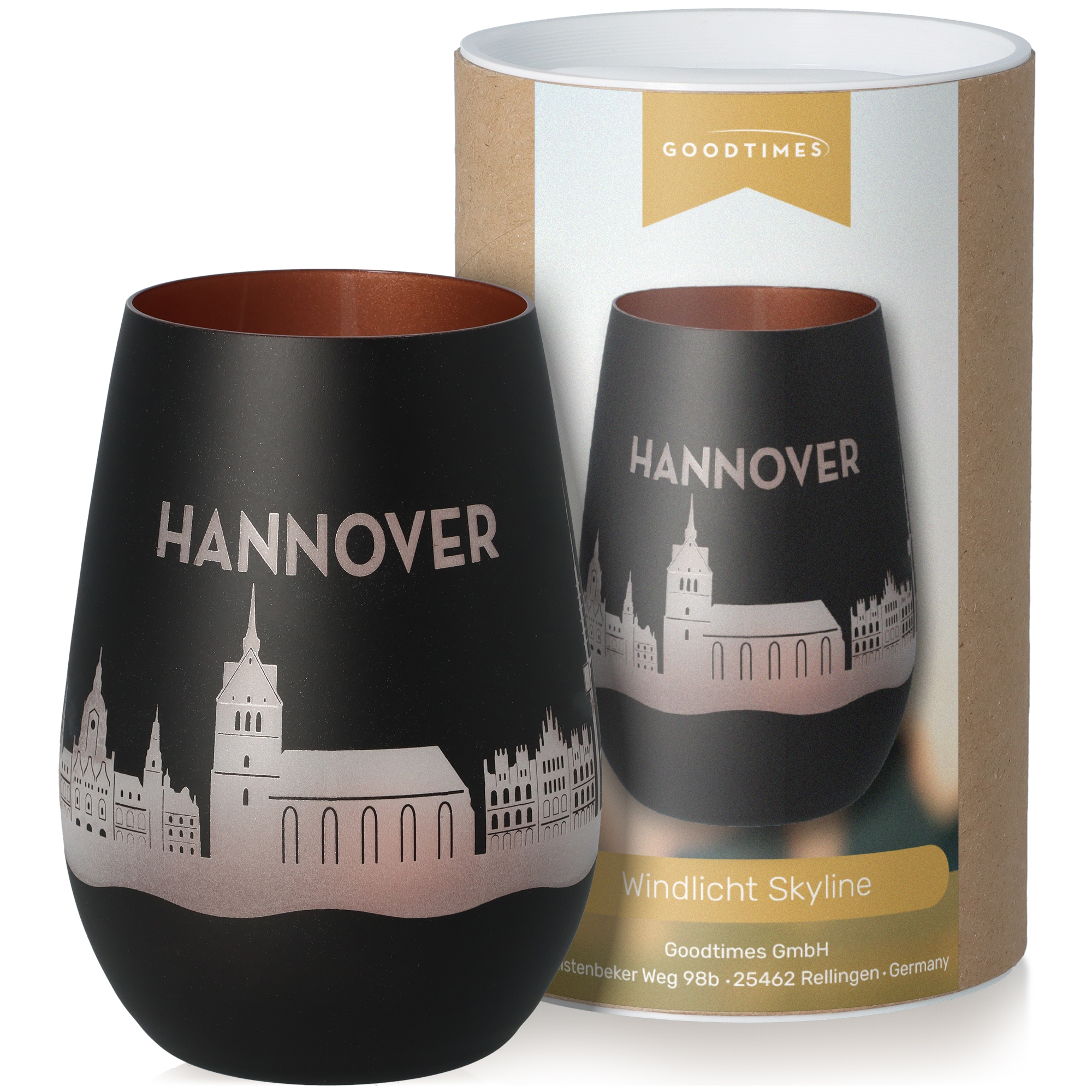 Windlicht Skyline Hannover