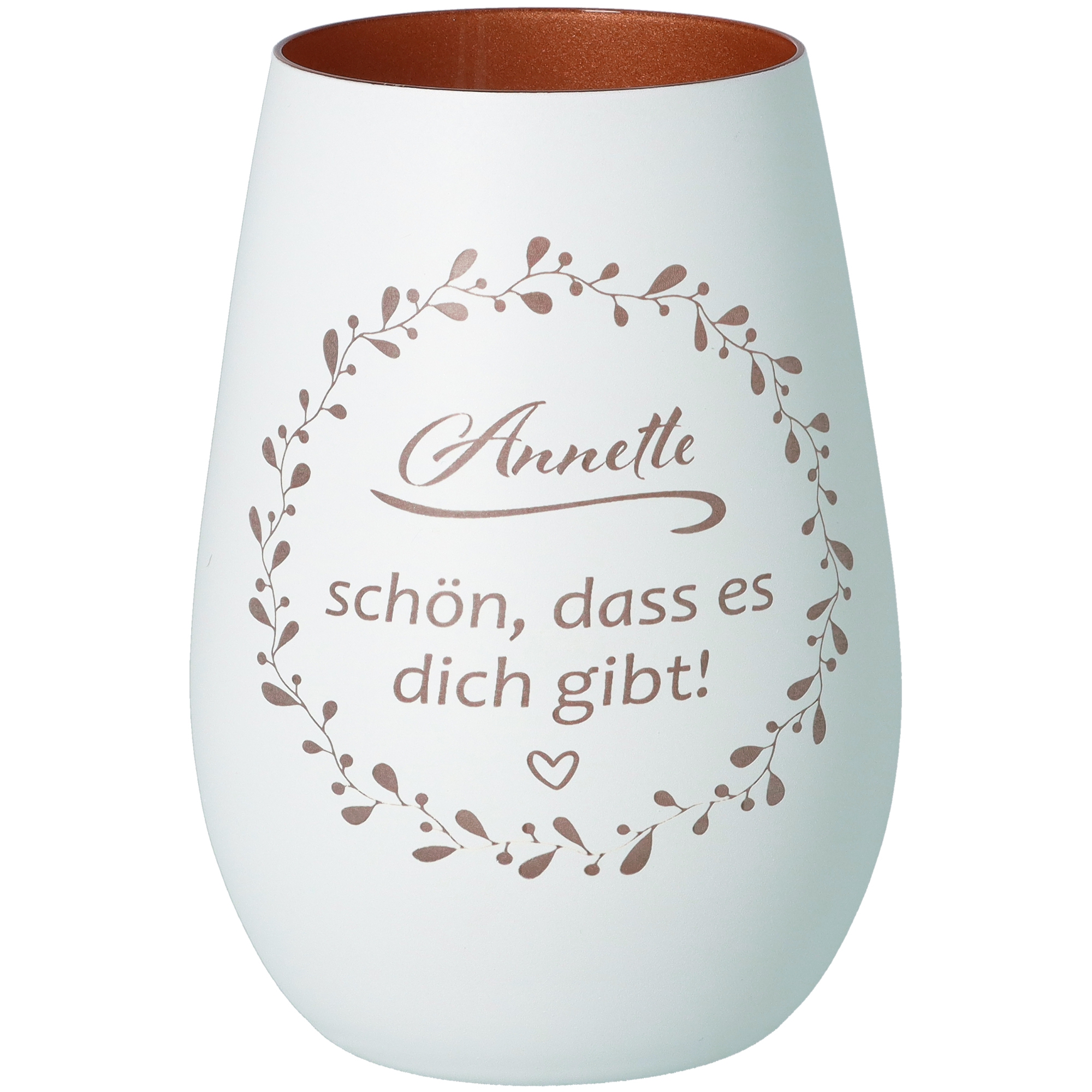 Windlicht "Schön, dass es dich gibt"