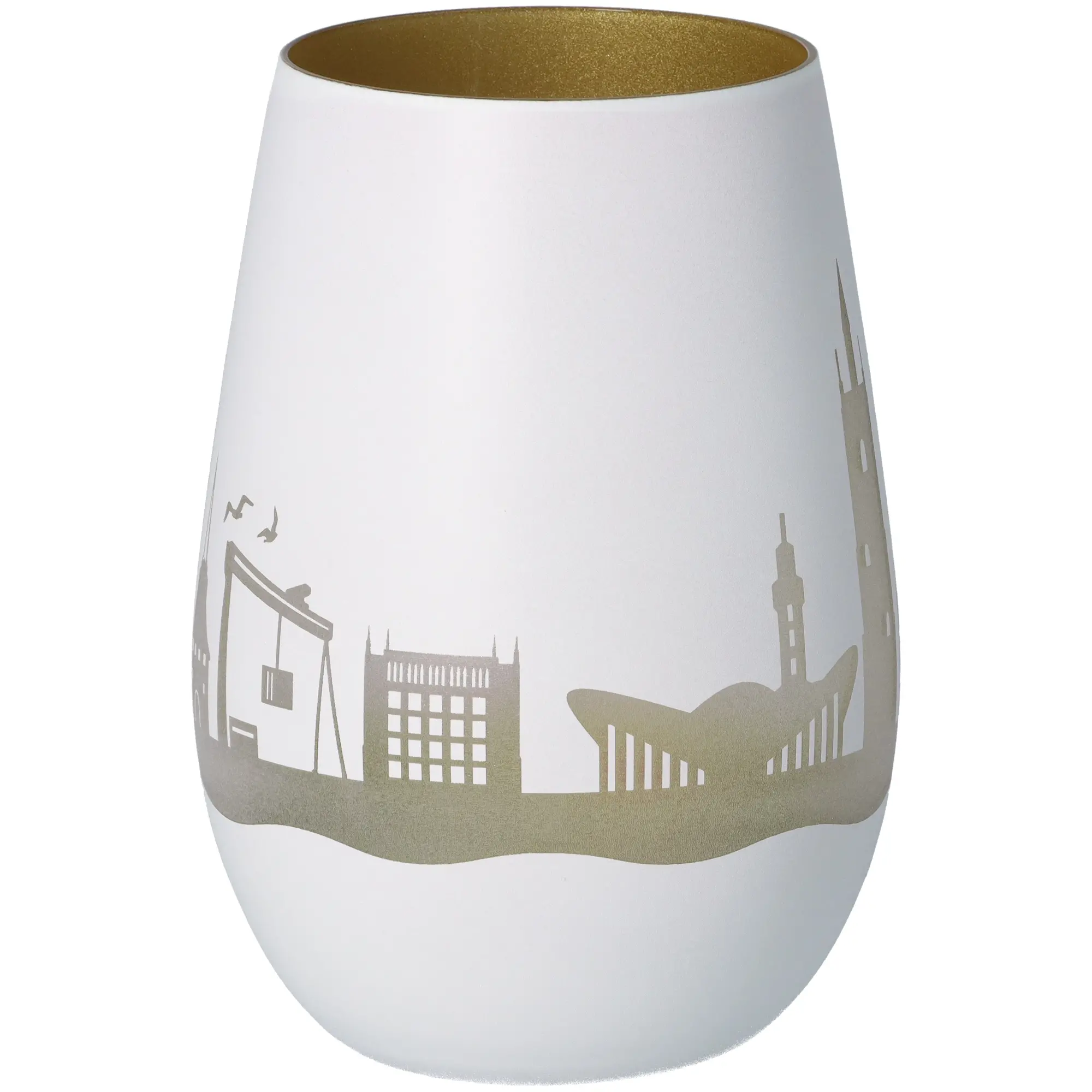 Windlicht Skyline Rostock
