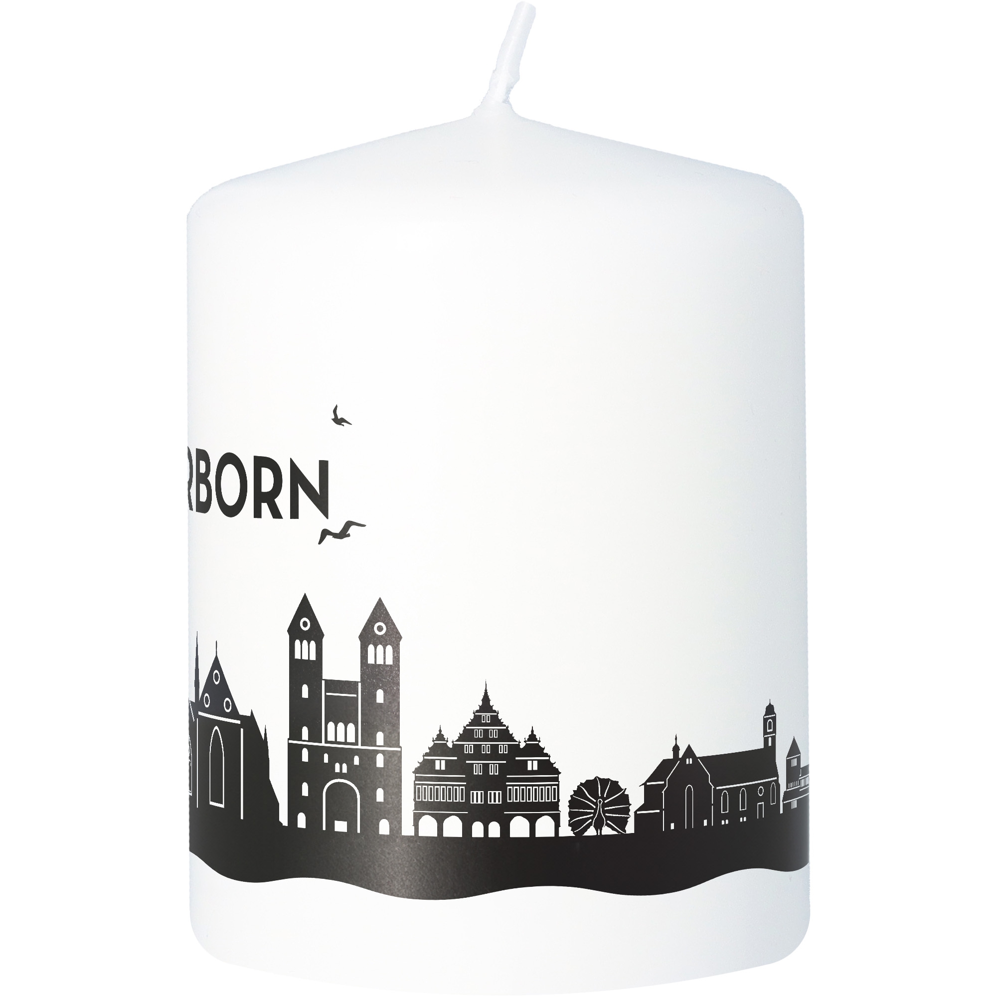 Stumpenkerze Skyline Paderborn Stumpenkerze Skyline Paderborn