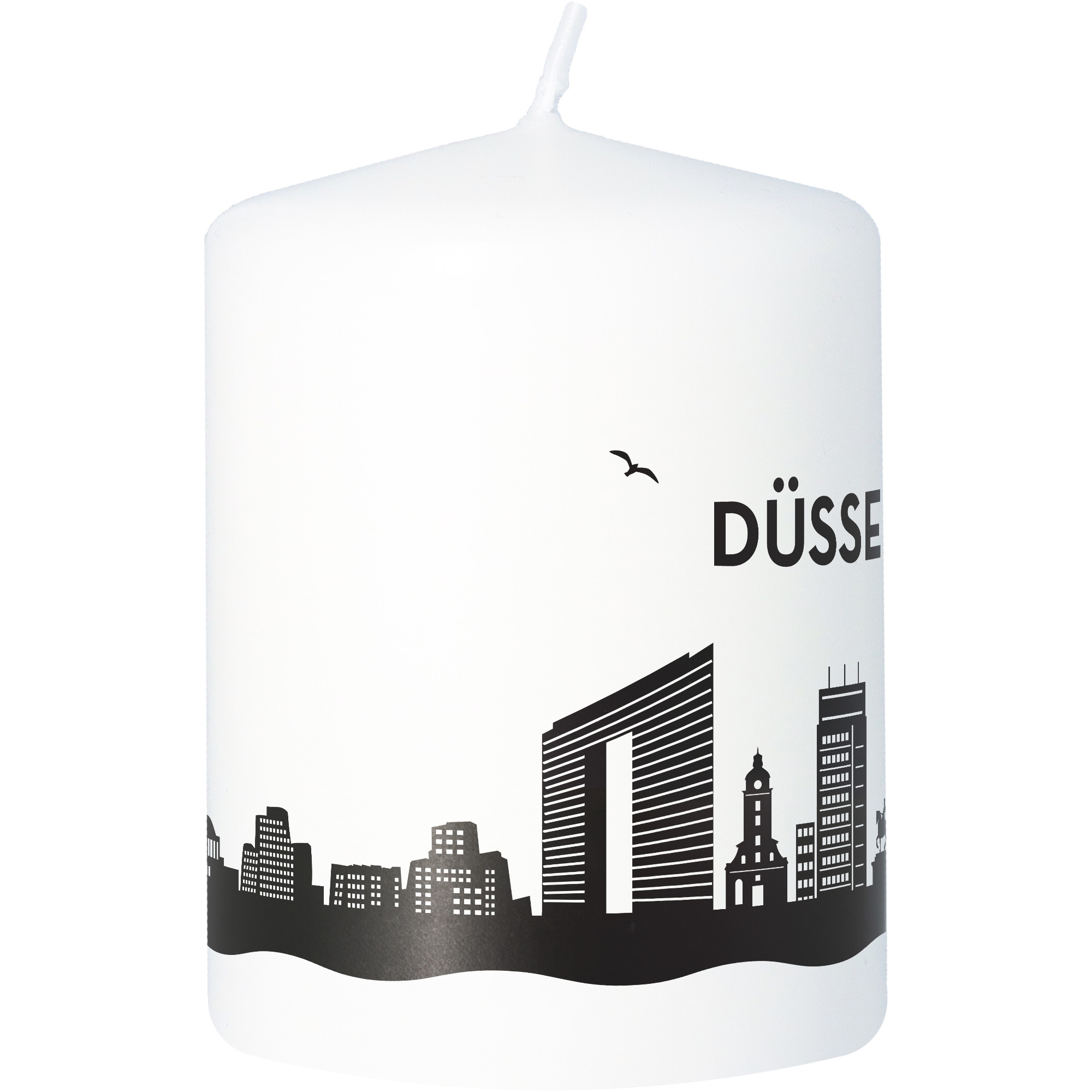 Stumpenkerze Skyline Düsseldorf Stumpenkerze Skyline Düsseldorf