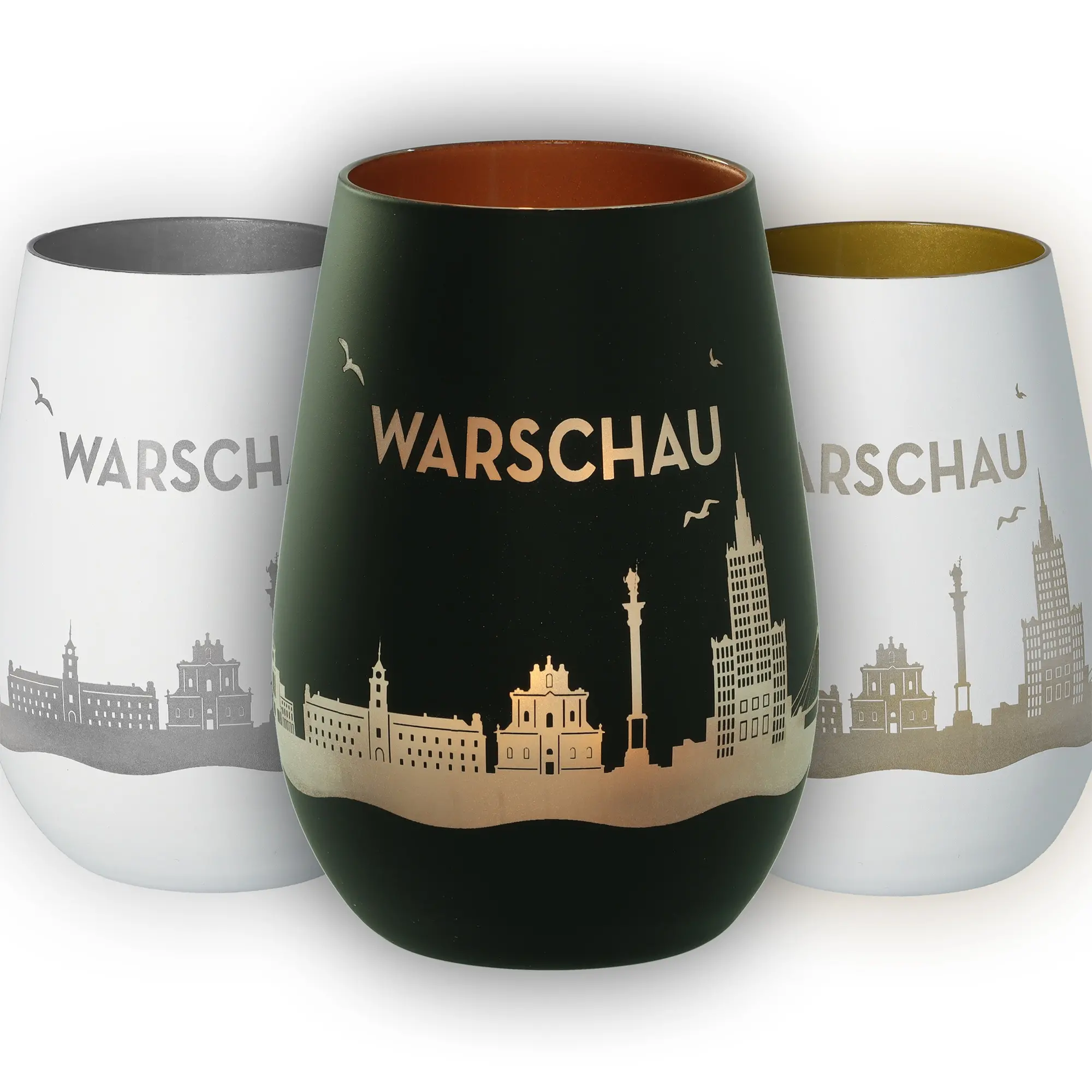 Warschau, Kunststoffbecher, Becher, Stadt skyline, Goldene Akzente