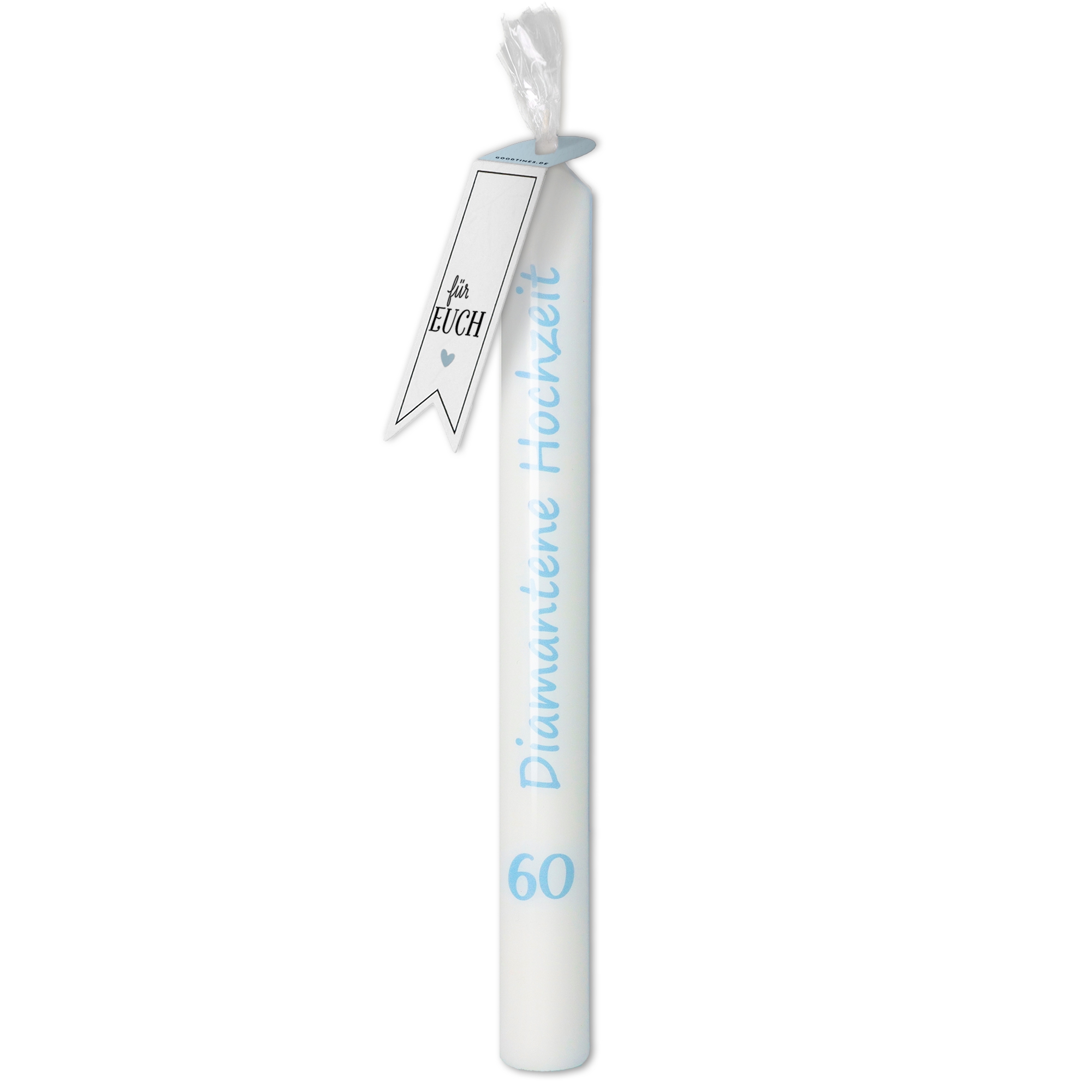 Stabkerze "Diamantene Hochzeit"