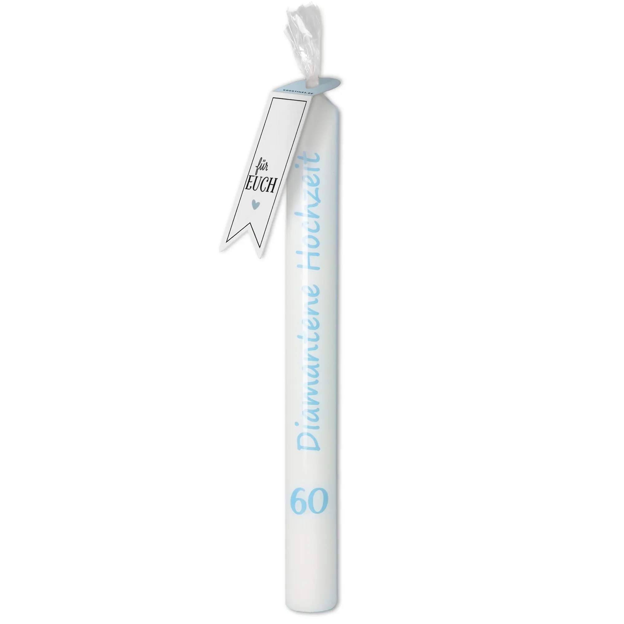 Stabkerze "Diamantene Hochzeit"