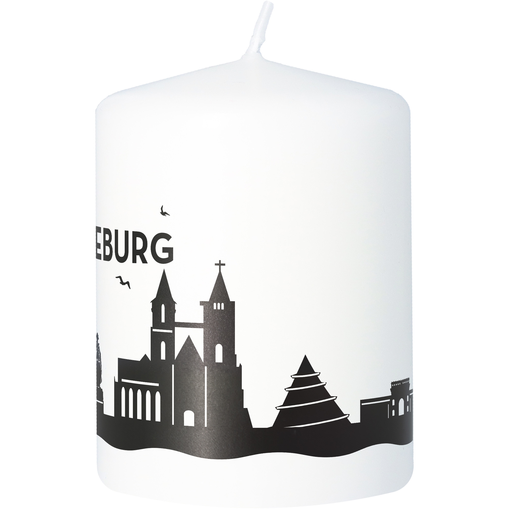 Stumpenkerze Skyline Magdeburg Stumpenkerze Skyline Magdeburg