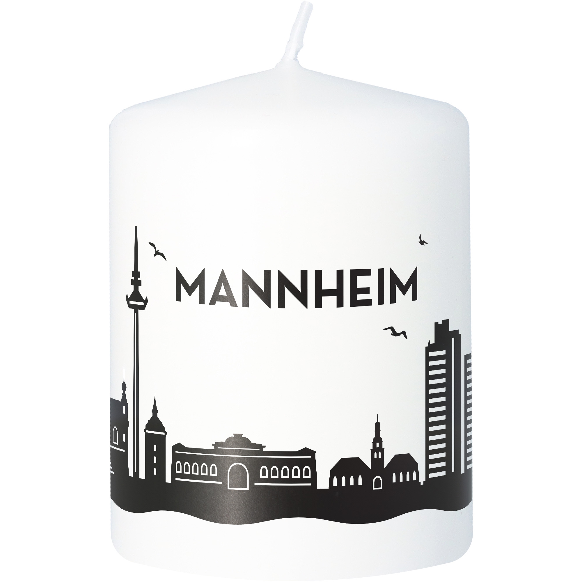 Stumpenkerze Skyline Mannheim Stumpenkerze Skyline Mannheim