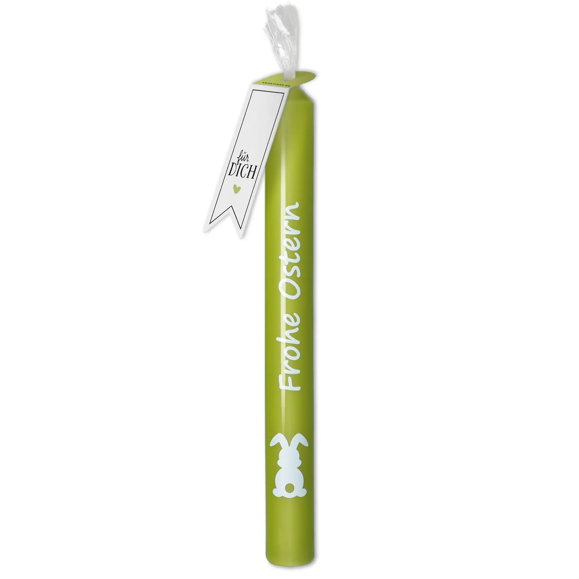 Stabkerze Olive "Frohe Ostern"