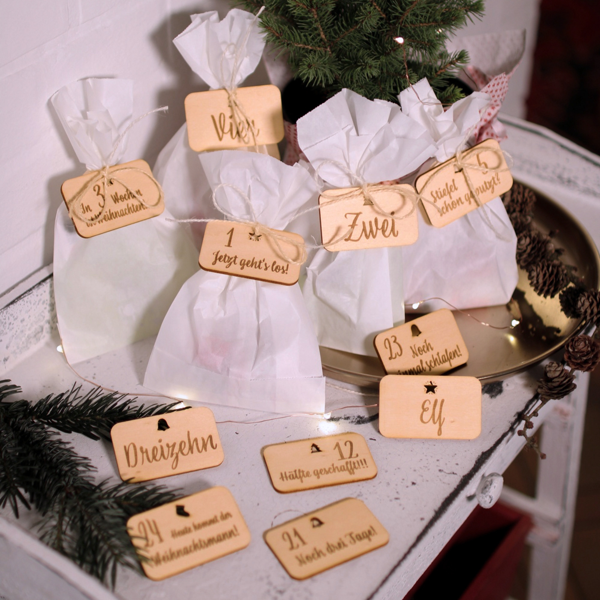 Adventskalender Anhänger 1-24 Adventskalender Anhänger 1-24