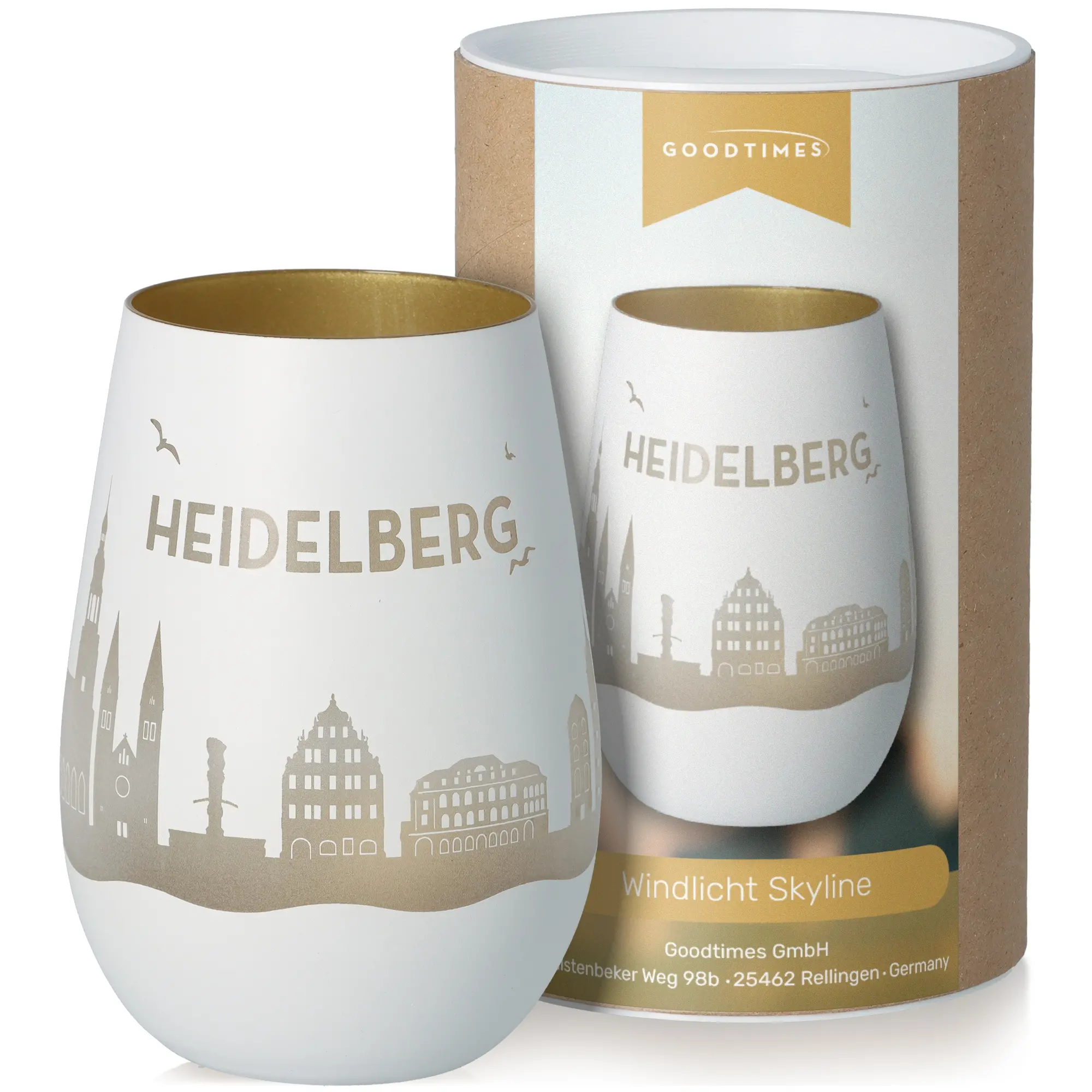 Windlicht Skyline Heidelberg