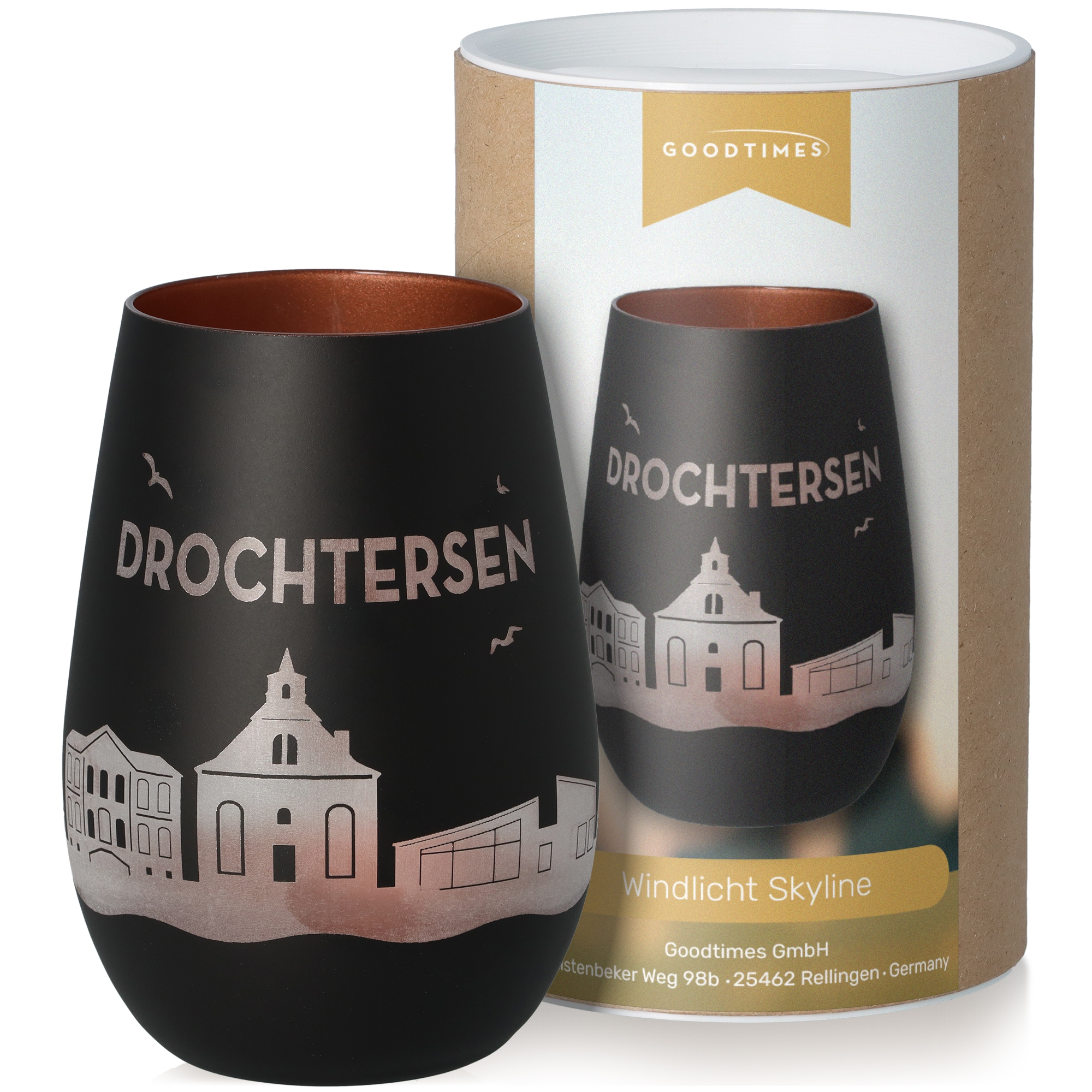 Windlicht Skyline Drochtersen Krug, Töpferei, Tasse