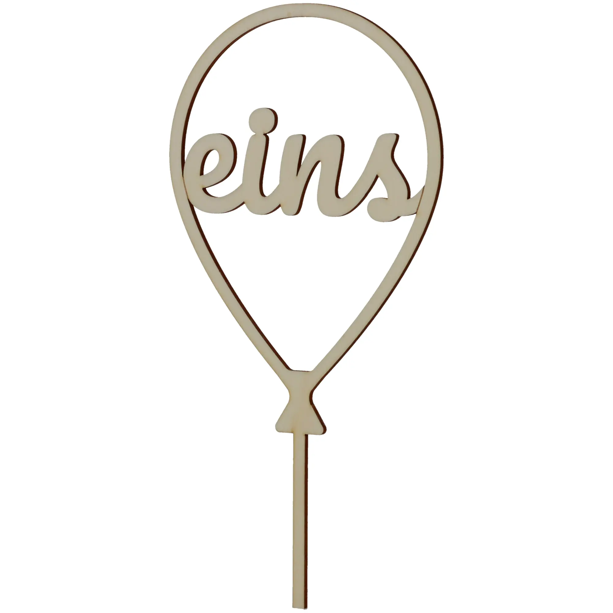 Cake Topper Ballon Zahl 1