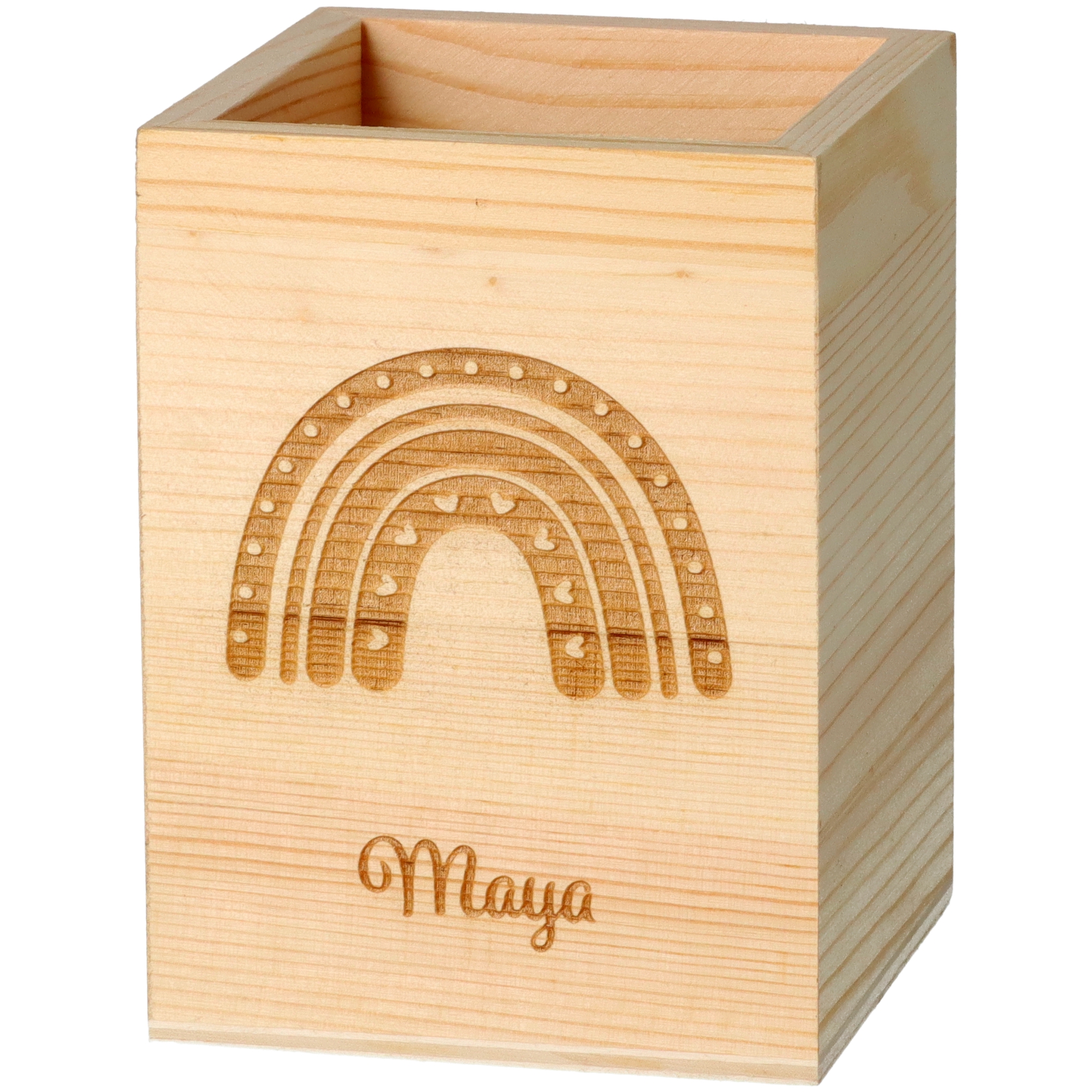 Stiftehalter Regenbogen mit Herzen Stiftehalter Regenbogen mit Herzen