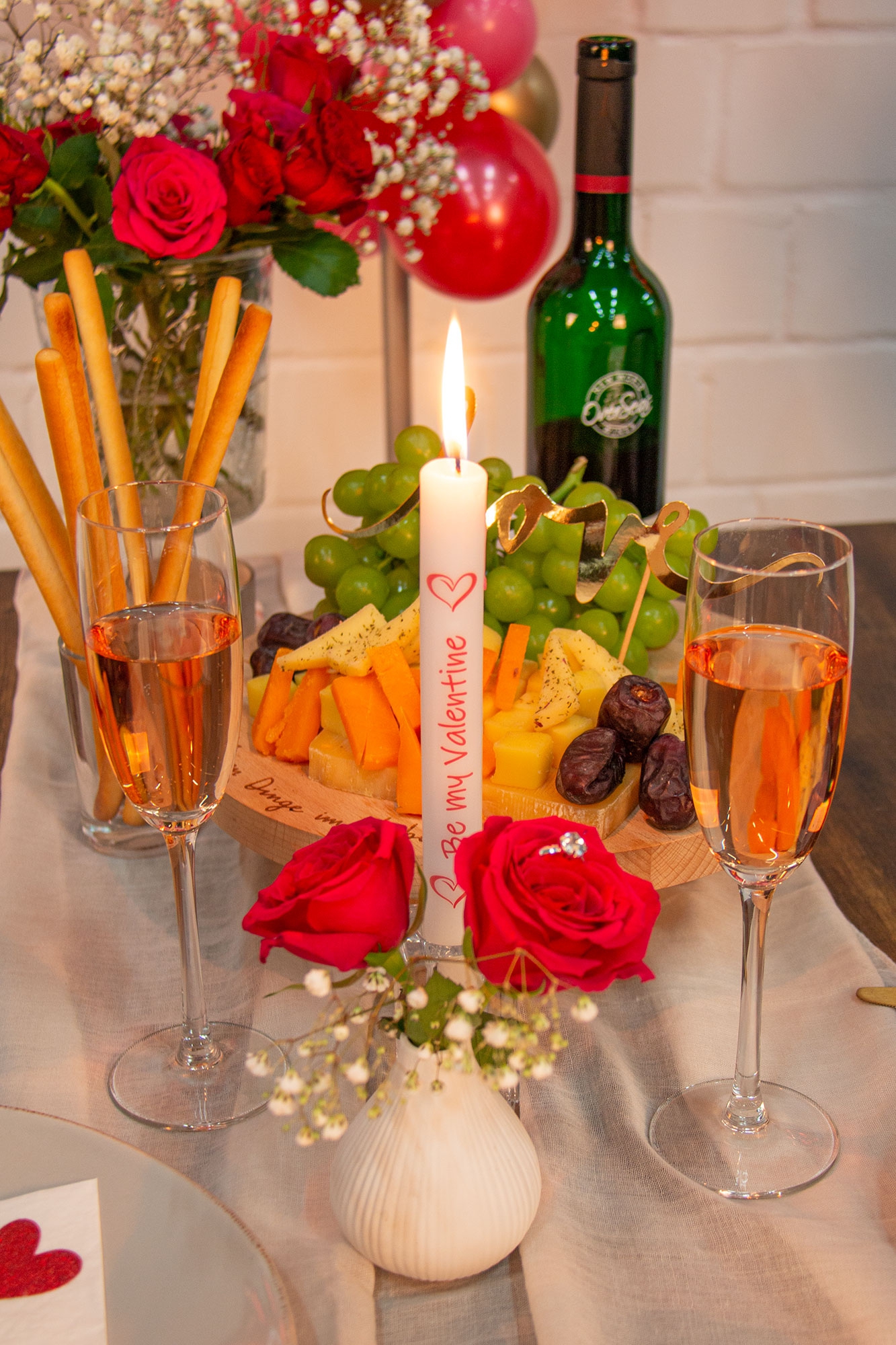 Stabkerze "Be my Valentine" Stabkerze "Be my Valentine"