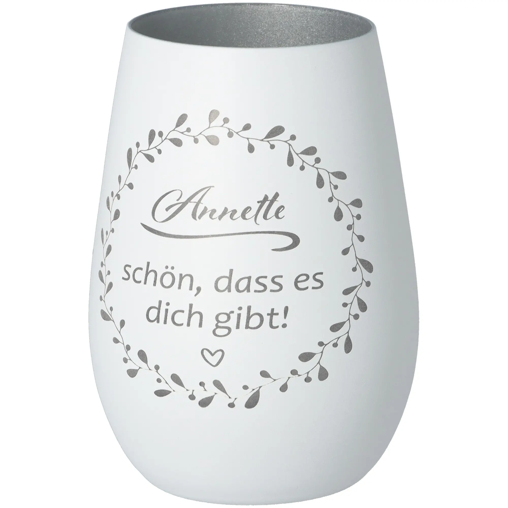 Windlicht "Schön, dass es dich gibt"