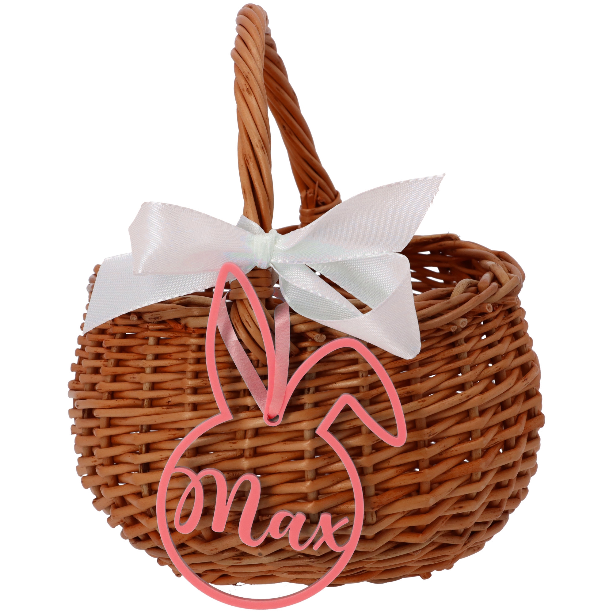 Osterkörbchen mit Hasenanhänger Osterkörbchen mit Hasenanhänger