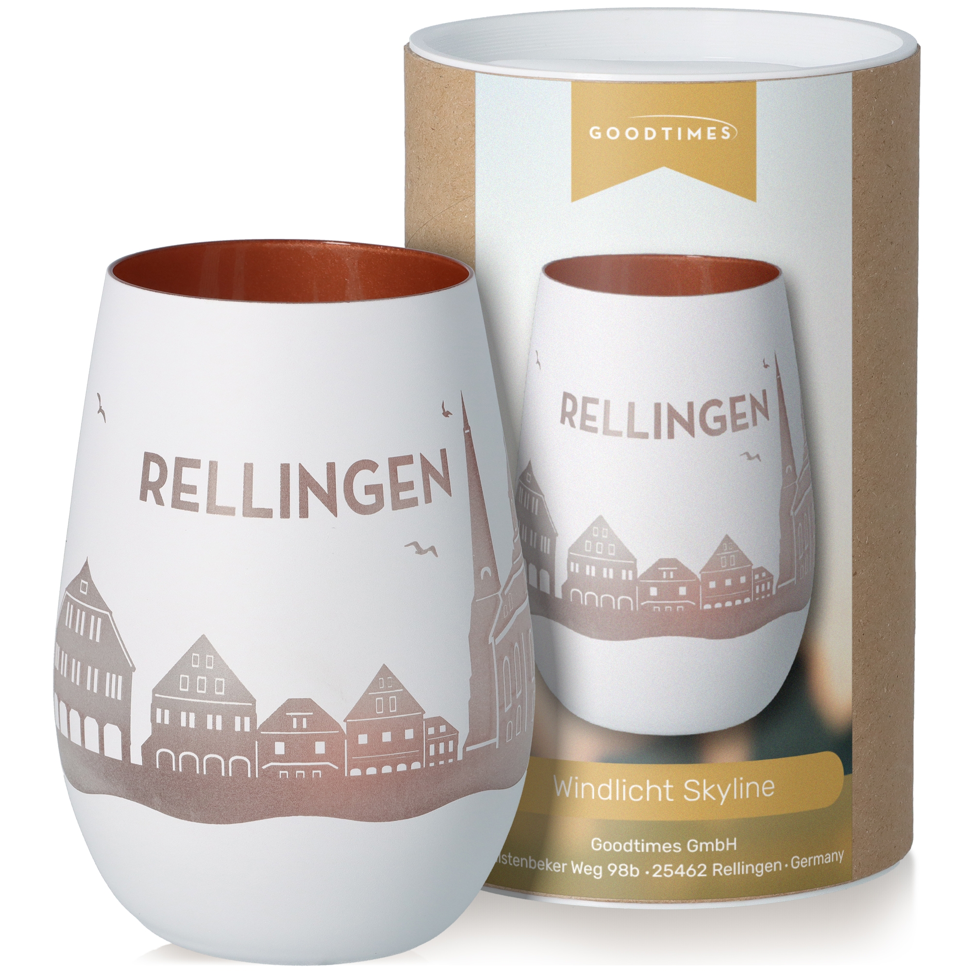 Windlicht Skyline Rellingen Töpferei, Tasse, Krug