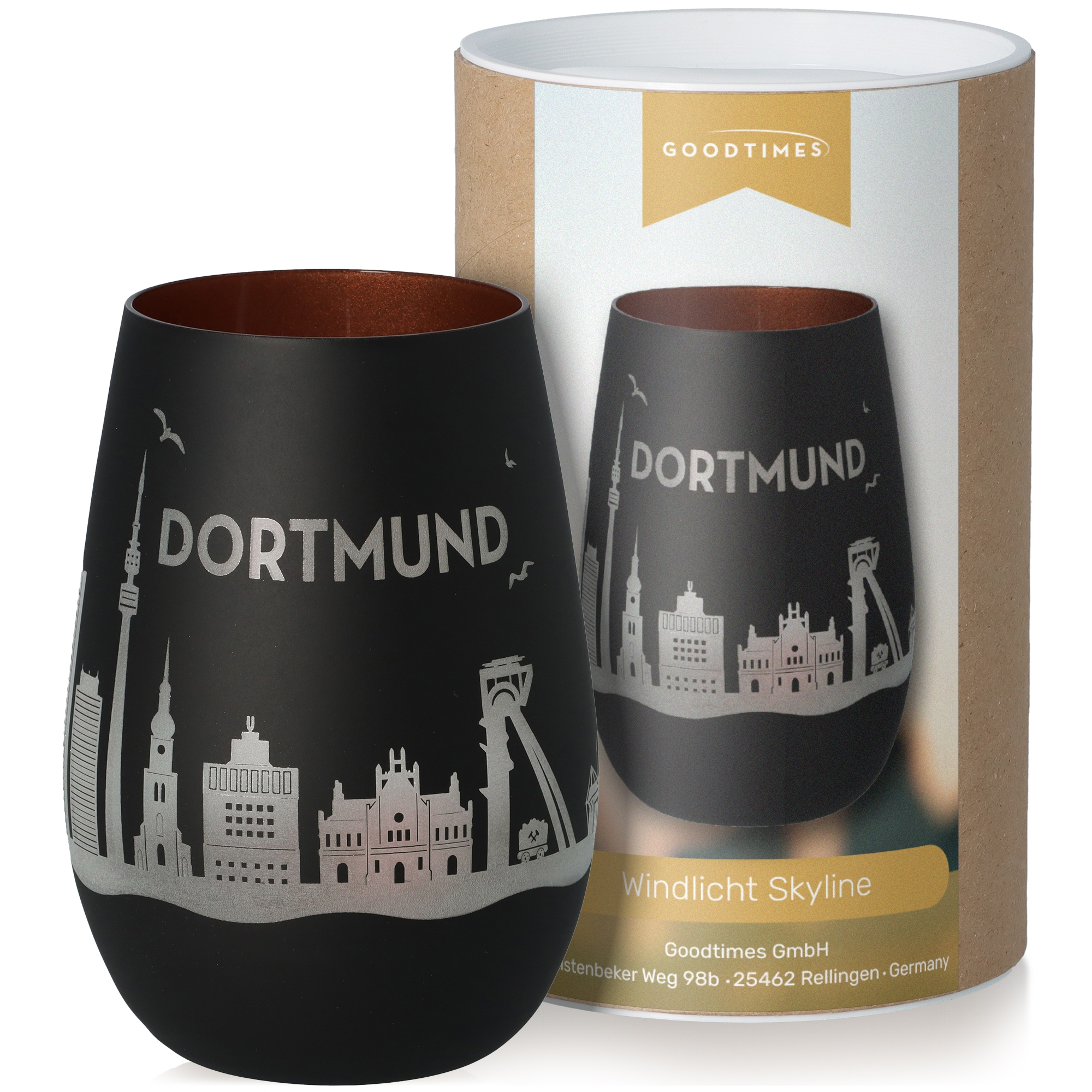 Windlicht Skyline Dortmund Pokal, Töpferei, Krug
