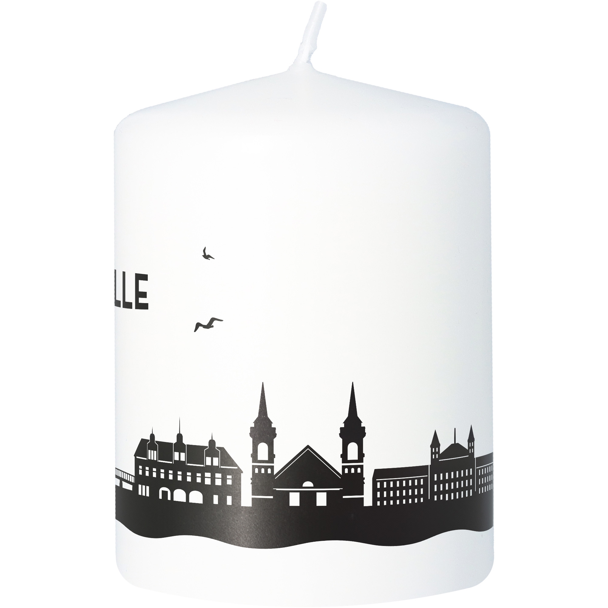 Stumpenkerze Skyline Celle