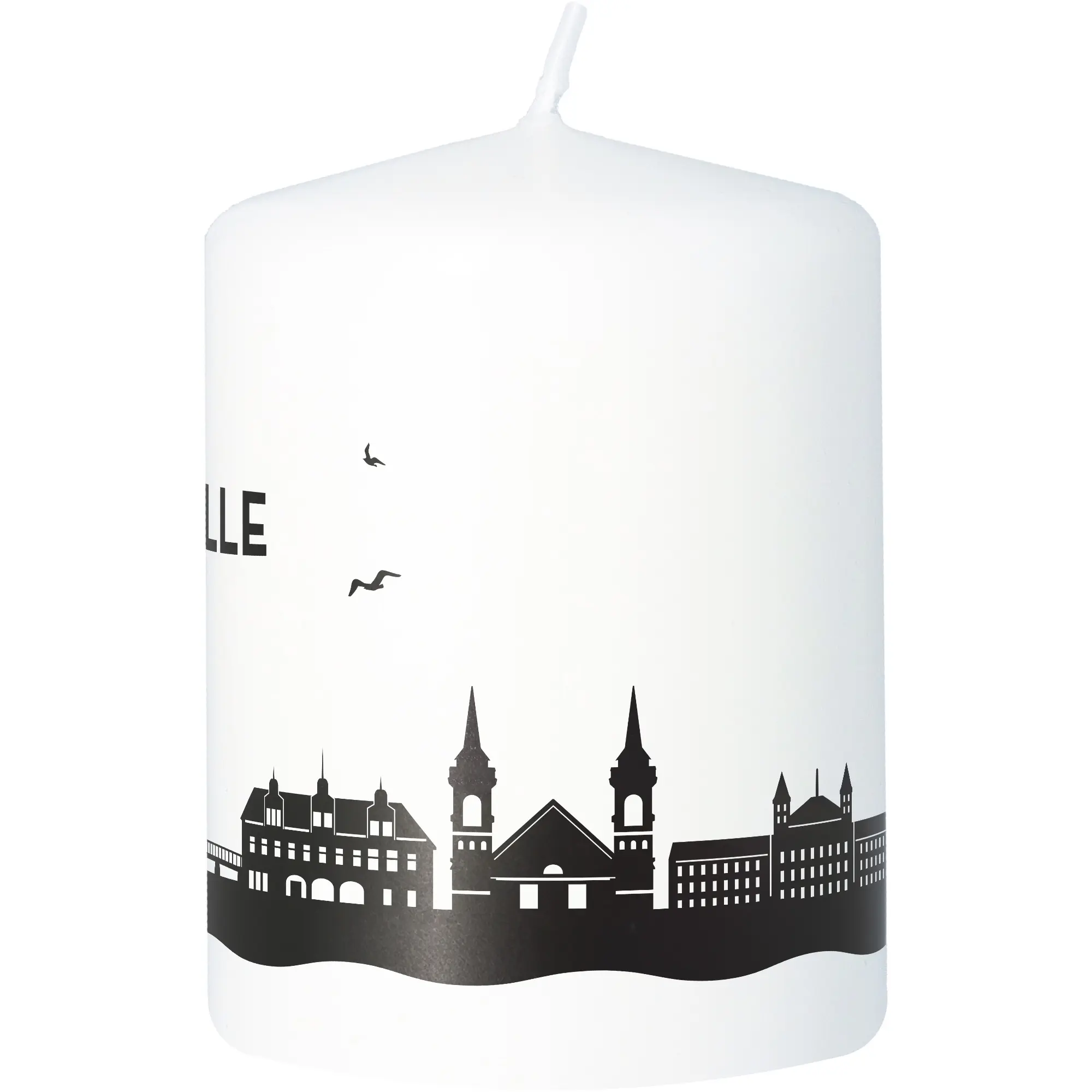 Stumpenkerze Skyline Celle