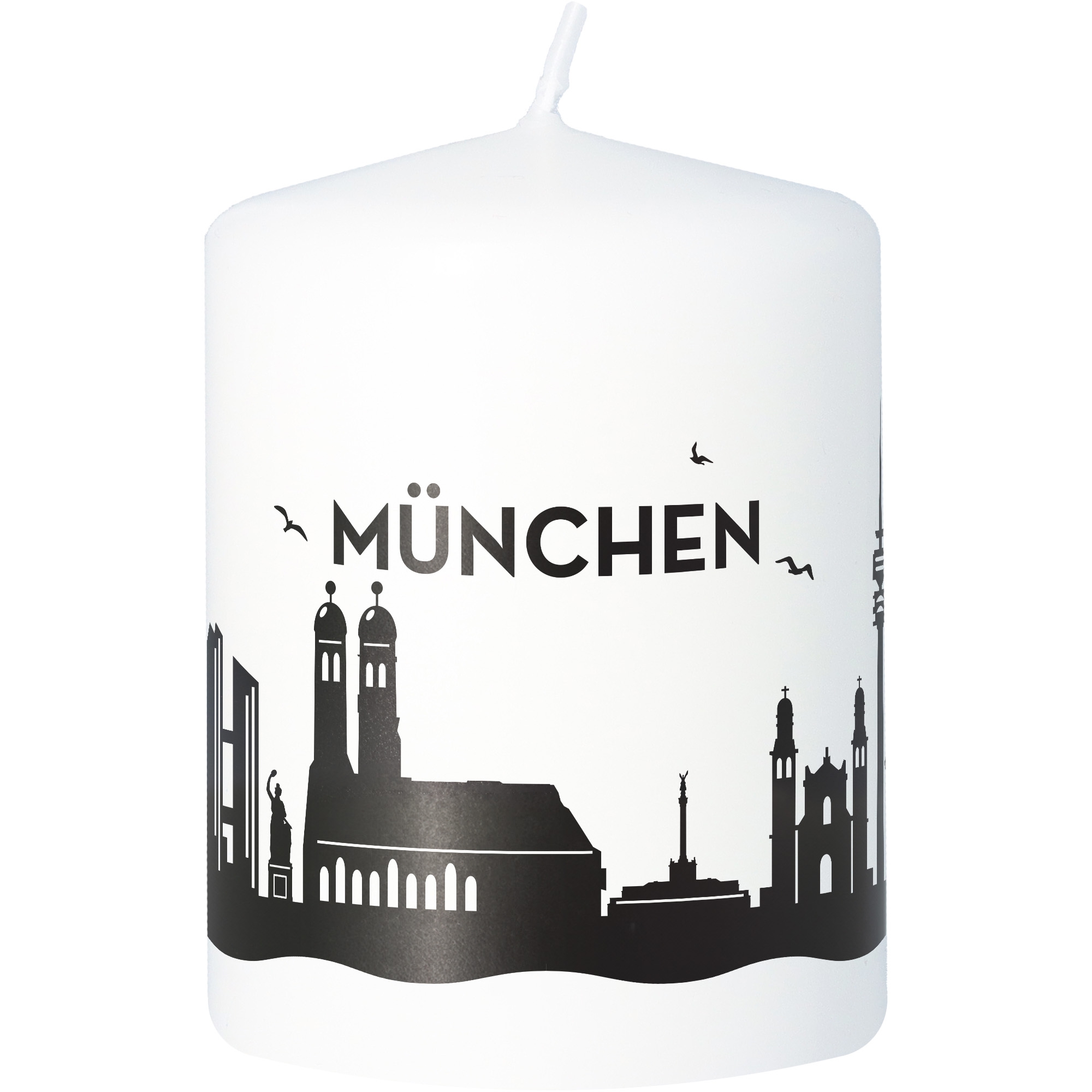 Stumpenkerze Skyline München Stumpenkerze Skyline München
