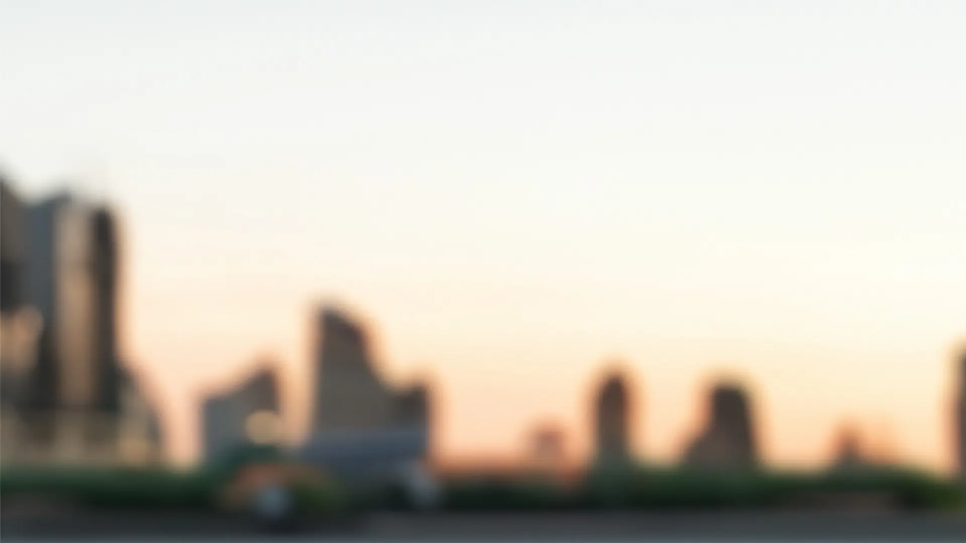 cityscape, blurred, silhouette, sonnenuntergang, gebäude