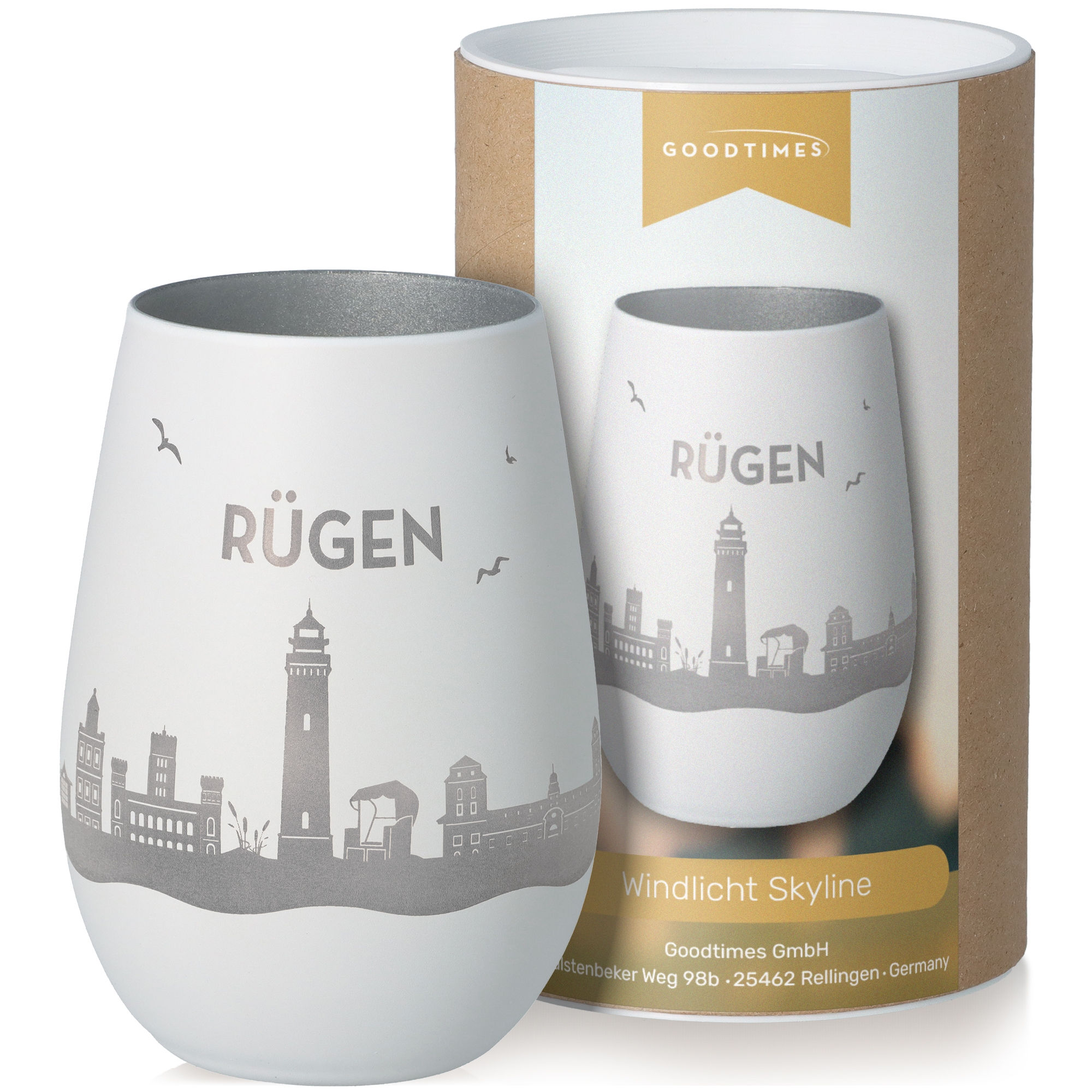 Windlicht Skyline Rügen Töpferei, Tasse