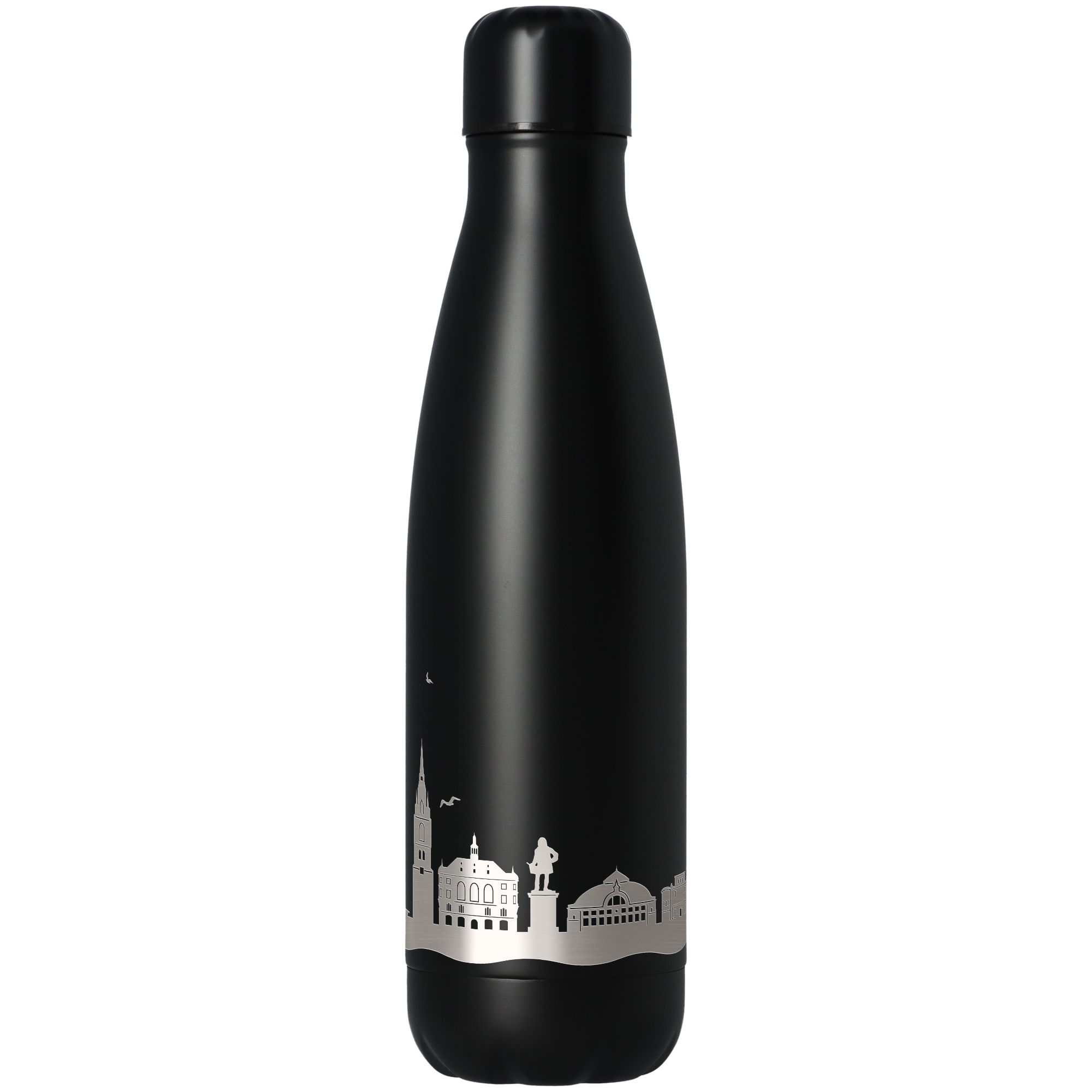 Trinkflasche Skyline Halle Flasche, Wasserflasche