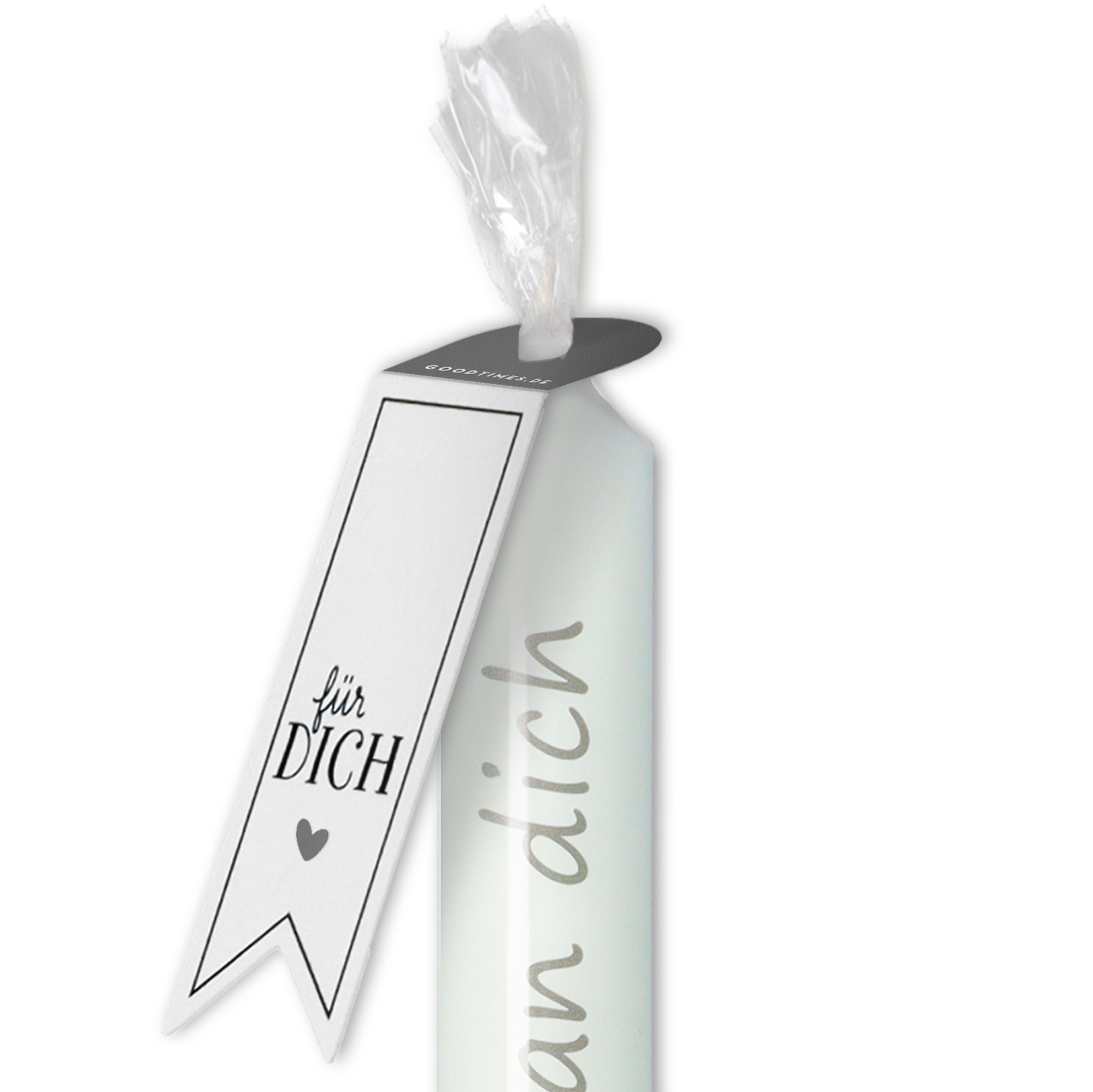Stabkerze "Wir denken an dich" Stabkerze "Wir denken an dich"