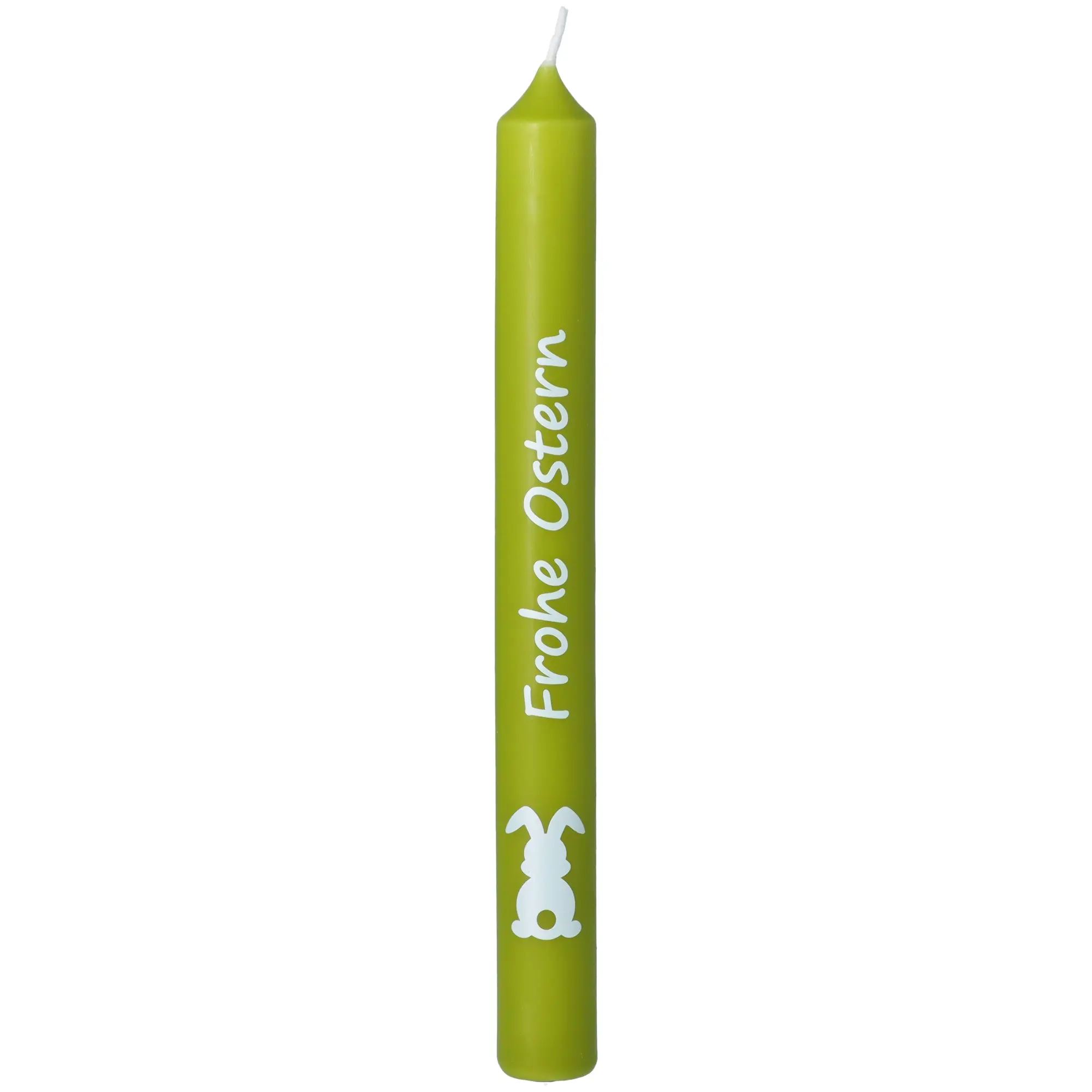Stabkerzen-Set Hellgrün "Frohe Ostern"