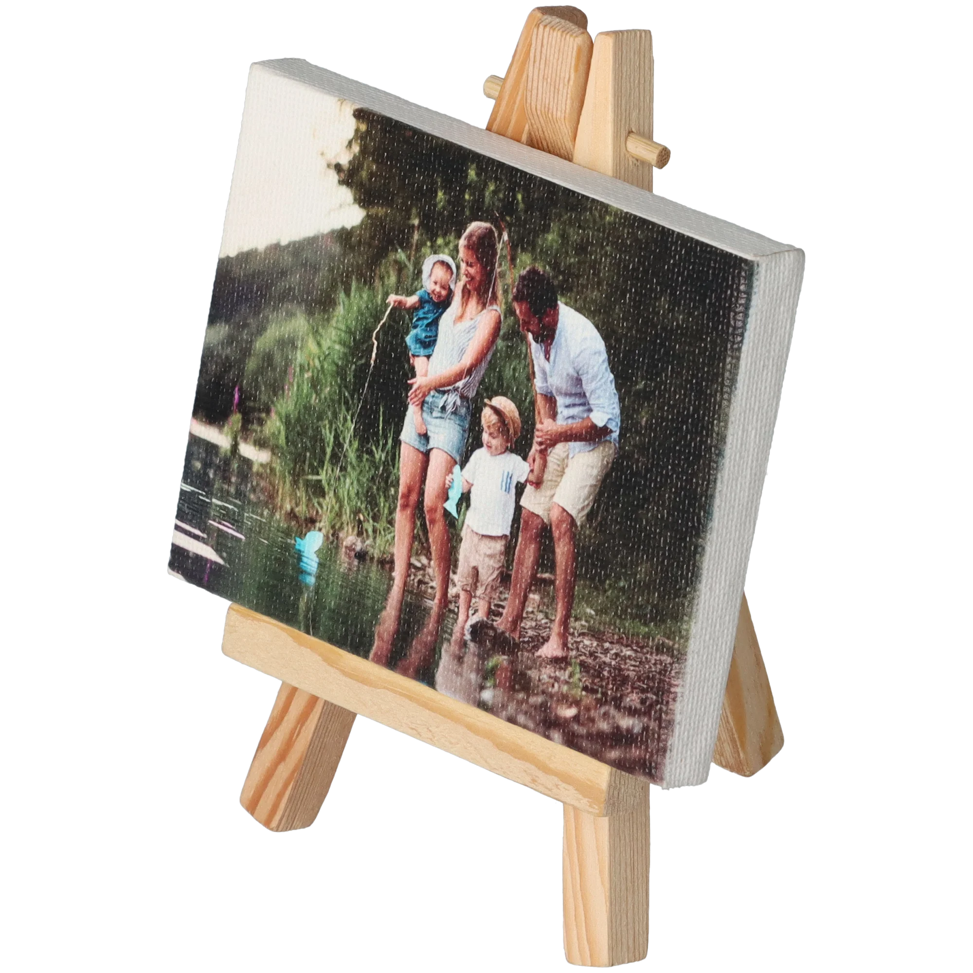 Mini Fotoleinwand mit Ministaffelei
