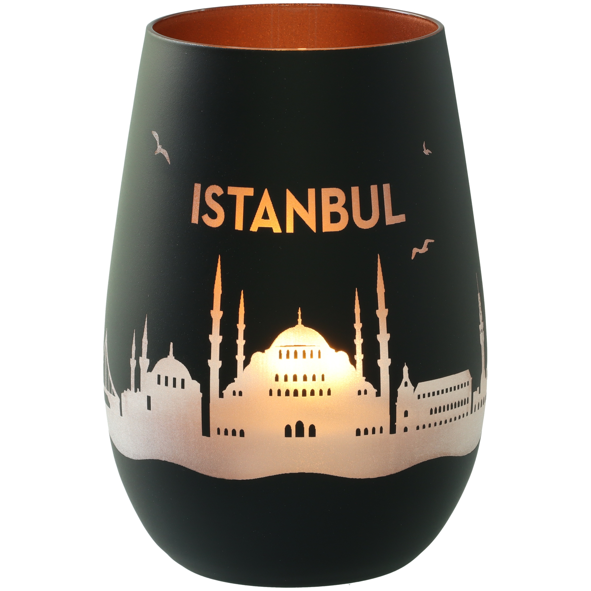 Windlicht Skyline Istanbul Krug, Töpferei, Lampe